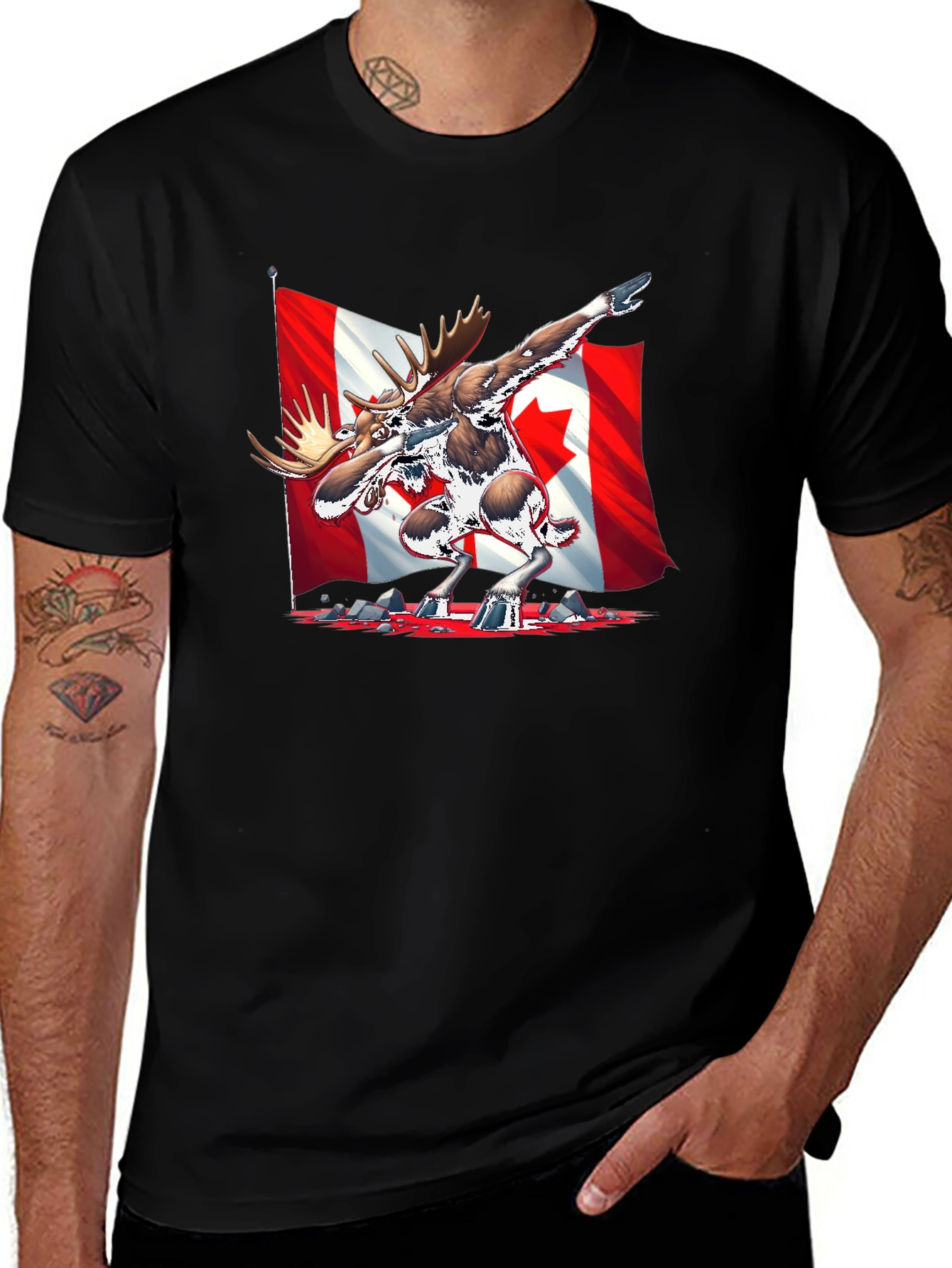 Canada Moose Dabbing T-Shirt