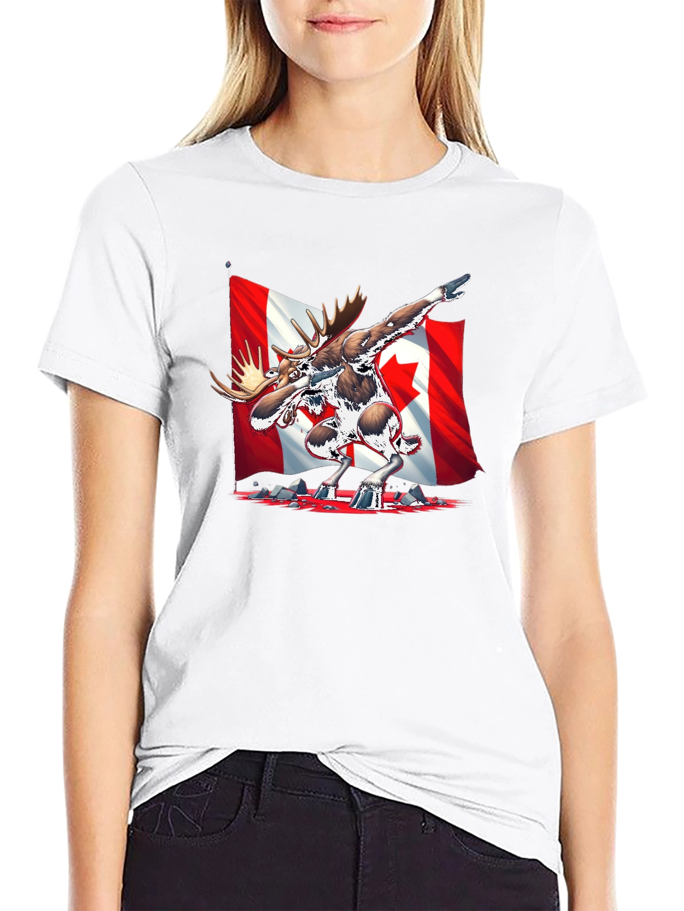 Canada Moose Dabbing T-Shirt