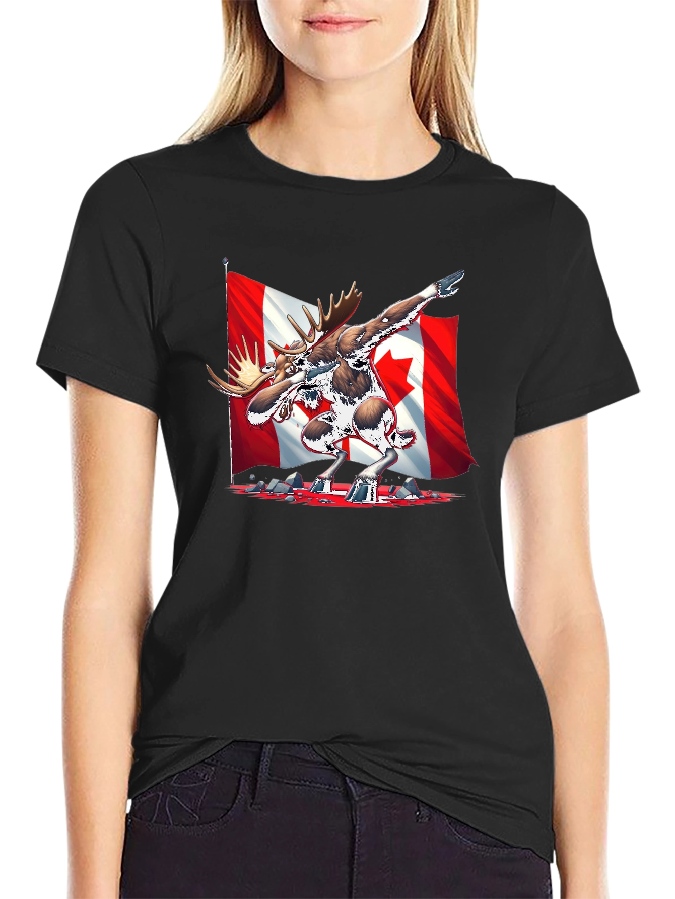 Canada Moose Dabbing T-Shirt