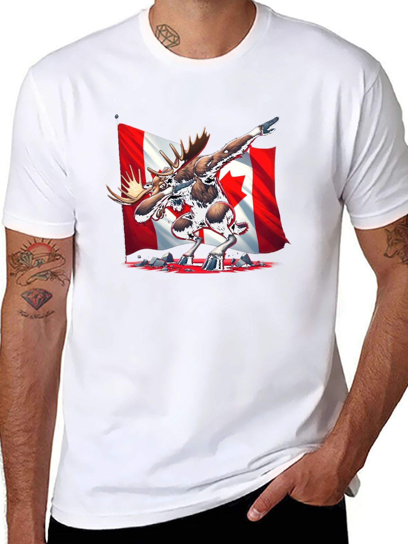 Canada Moose Dabbing T-Shirt