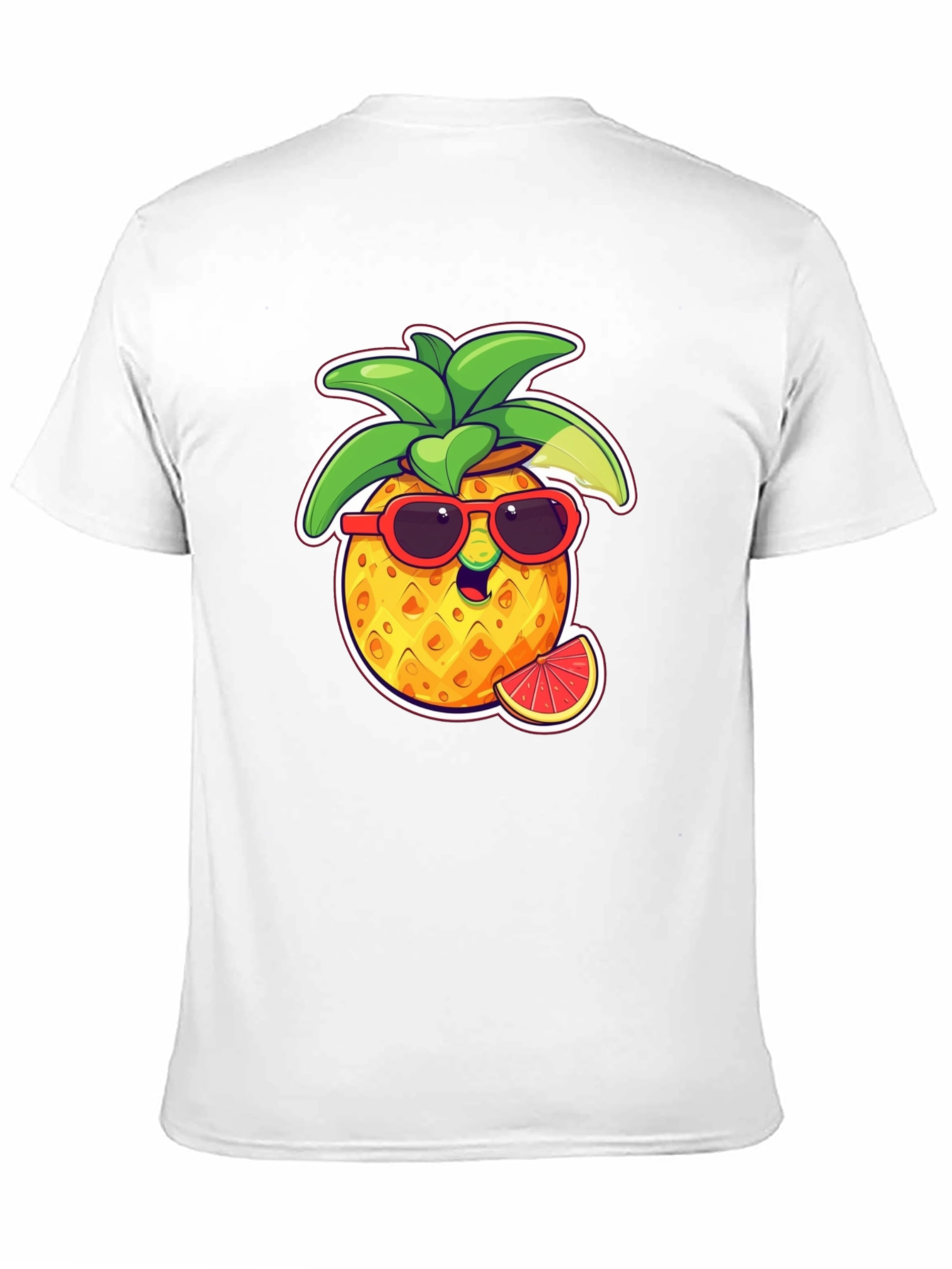 Cool Pineapple Graphic Tee - Black