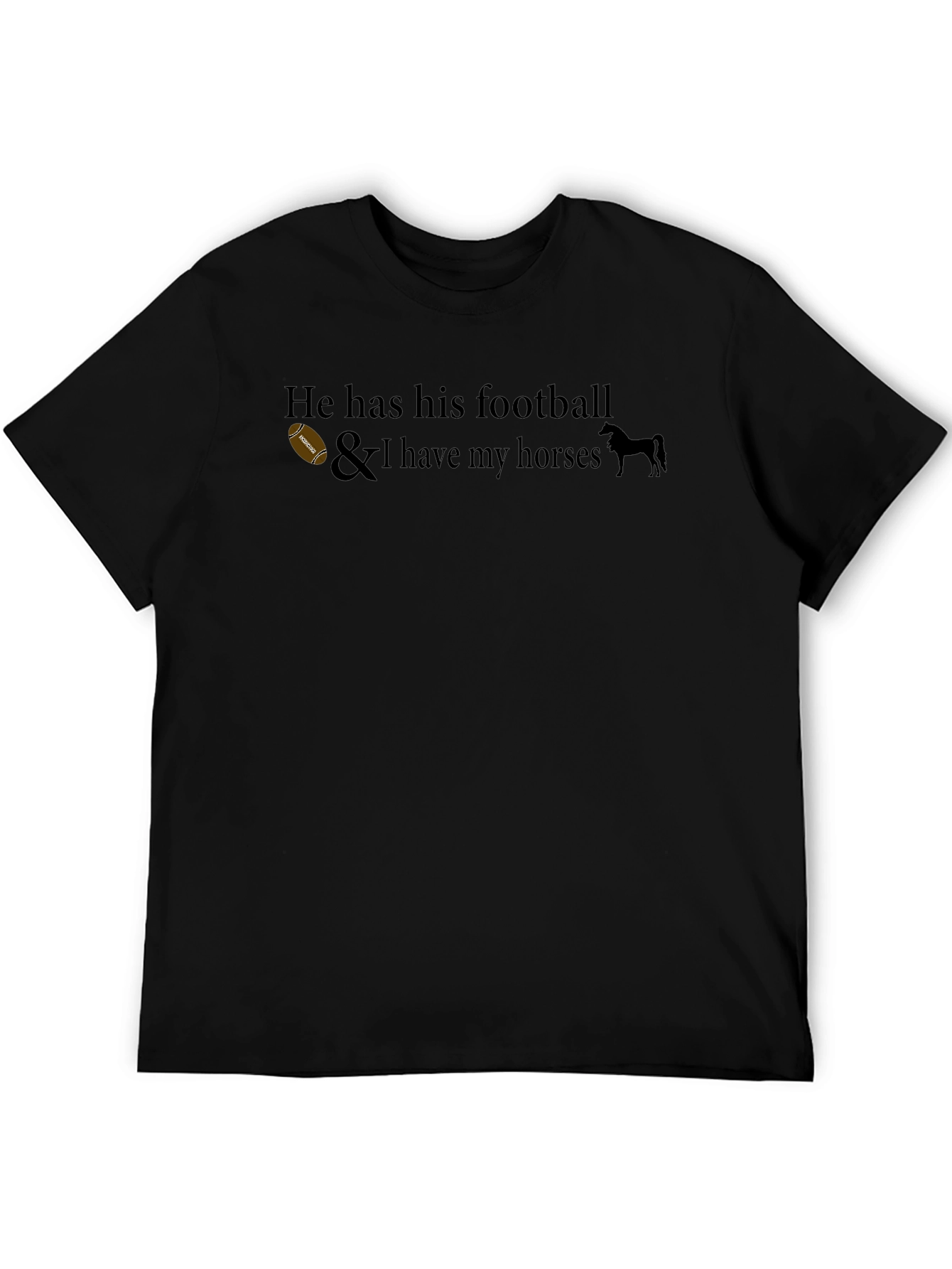 He Has His Football T-Shirt