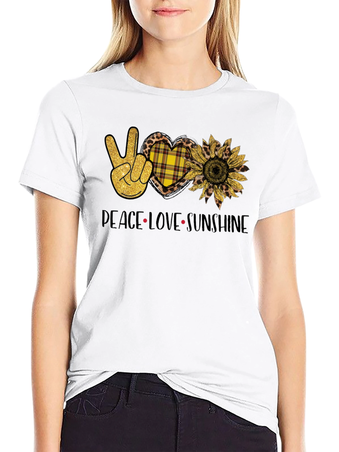 Peace Love Sunshine Graphic T-Shirt
