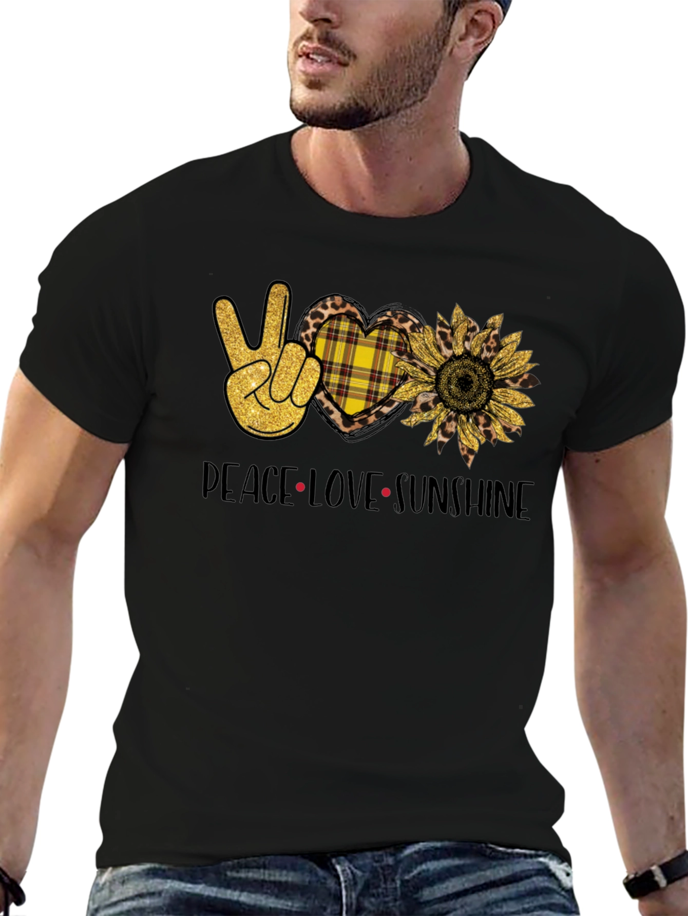 Peace Love Sunshine Graphic T-Shirt