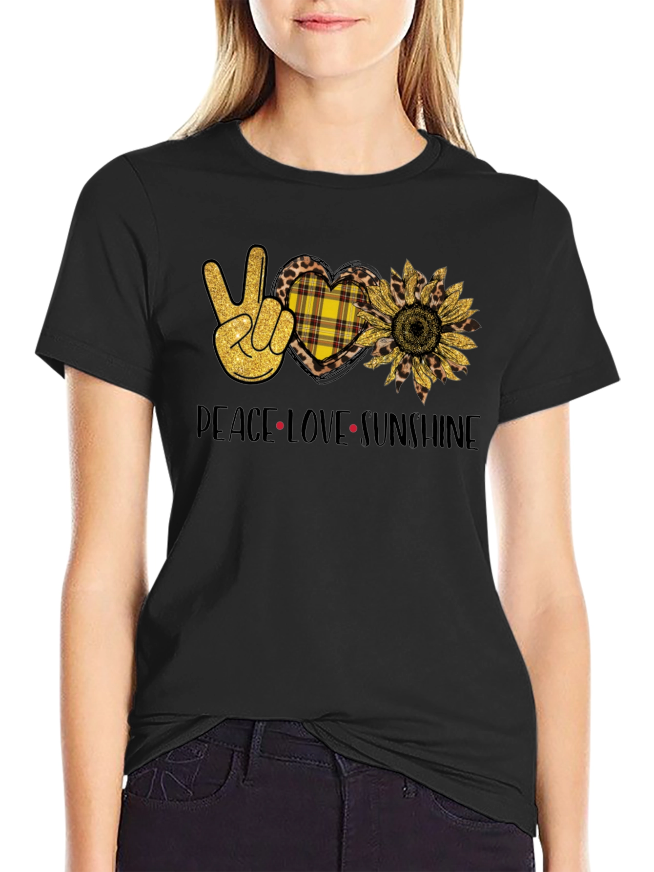 Peace Love Sunshine Graphic T-Shirt