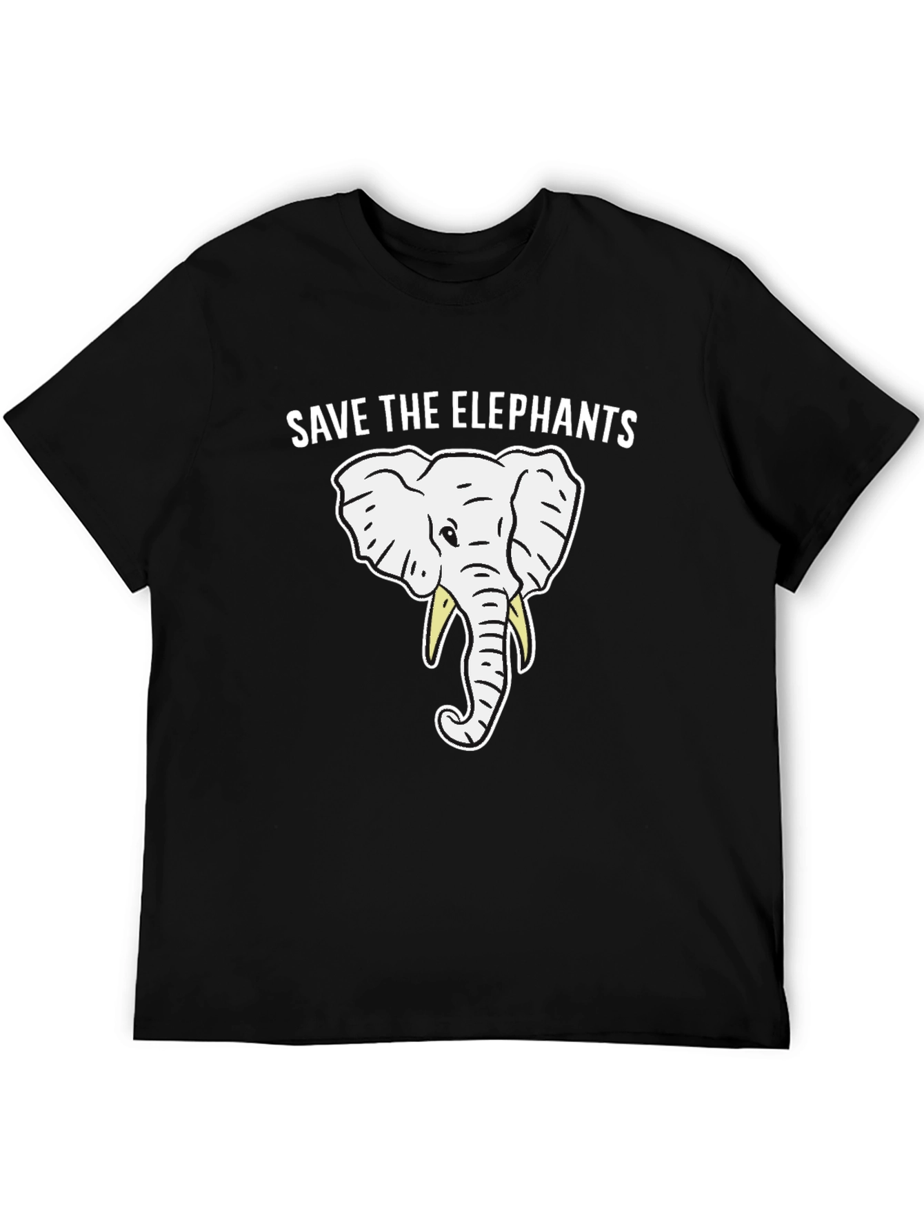 Save the Elephants Black T-Shirt