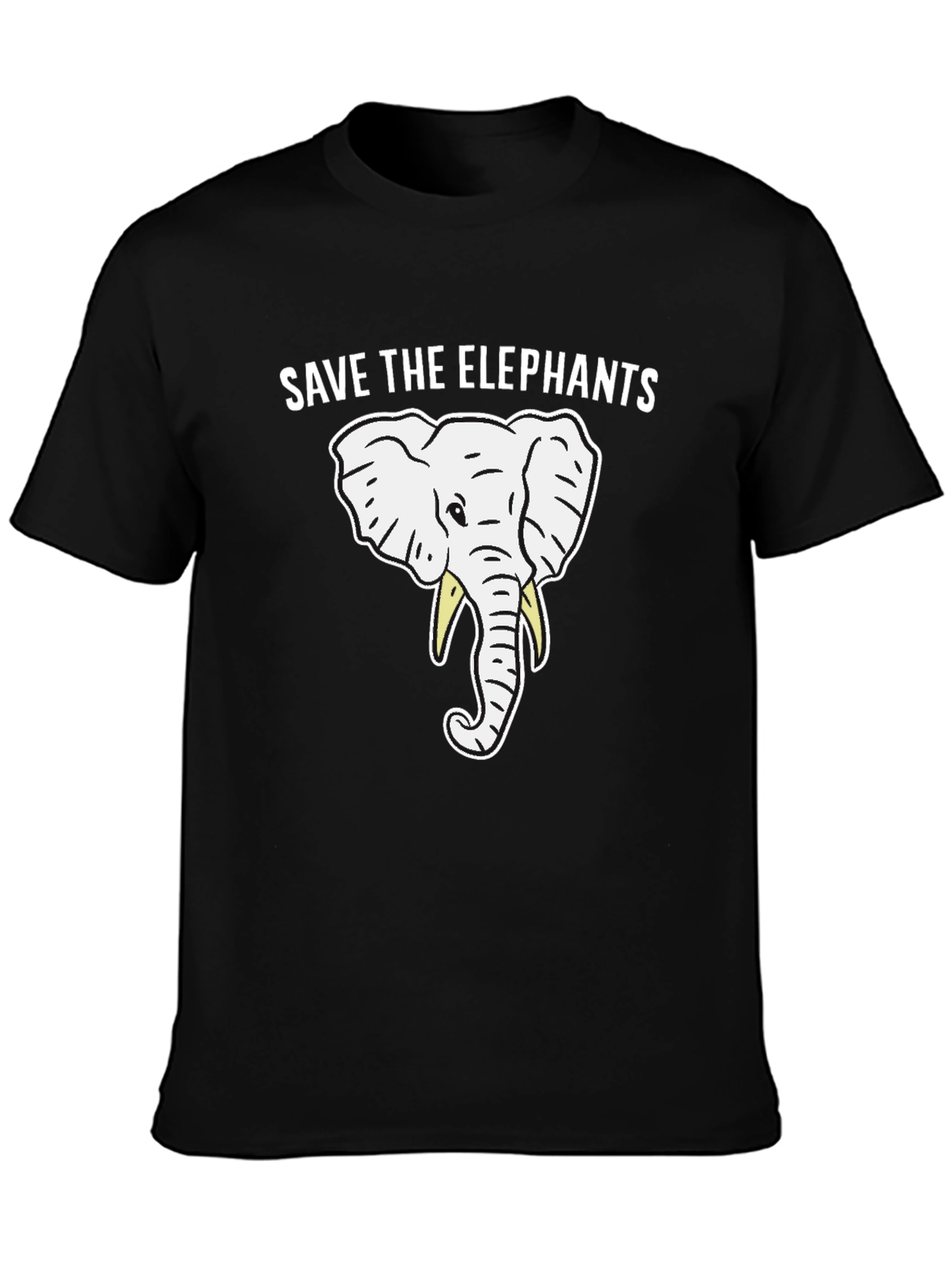 Save the Elephants Black T-Shirt