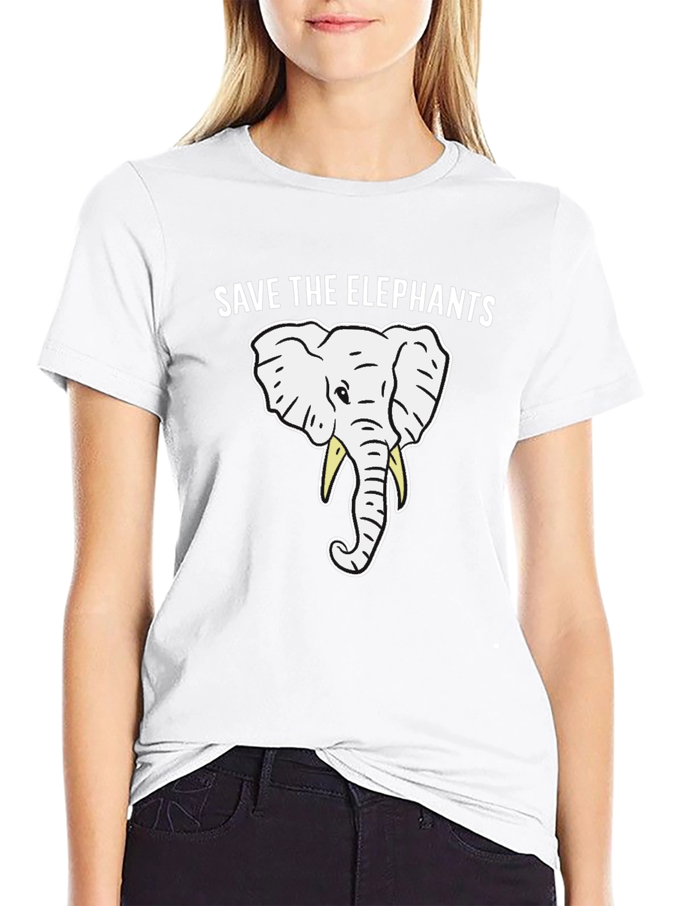 Save the Elephants Black T-Shirt