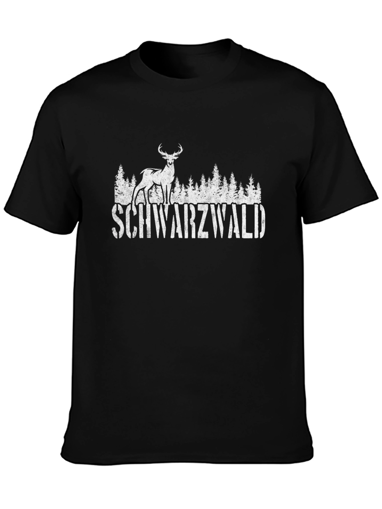 Schwarzwald Deer Graphic Tee - Black Forest T-Shirt