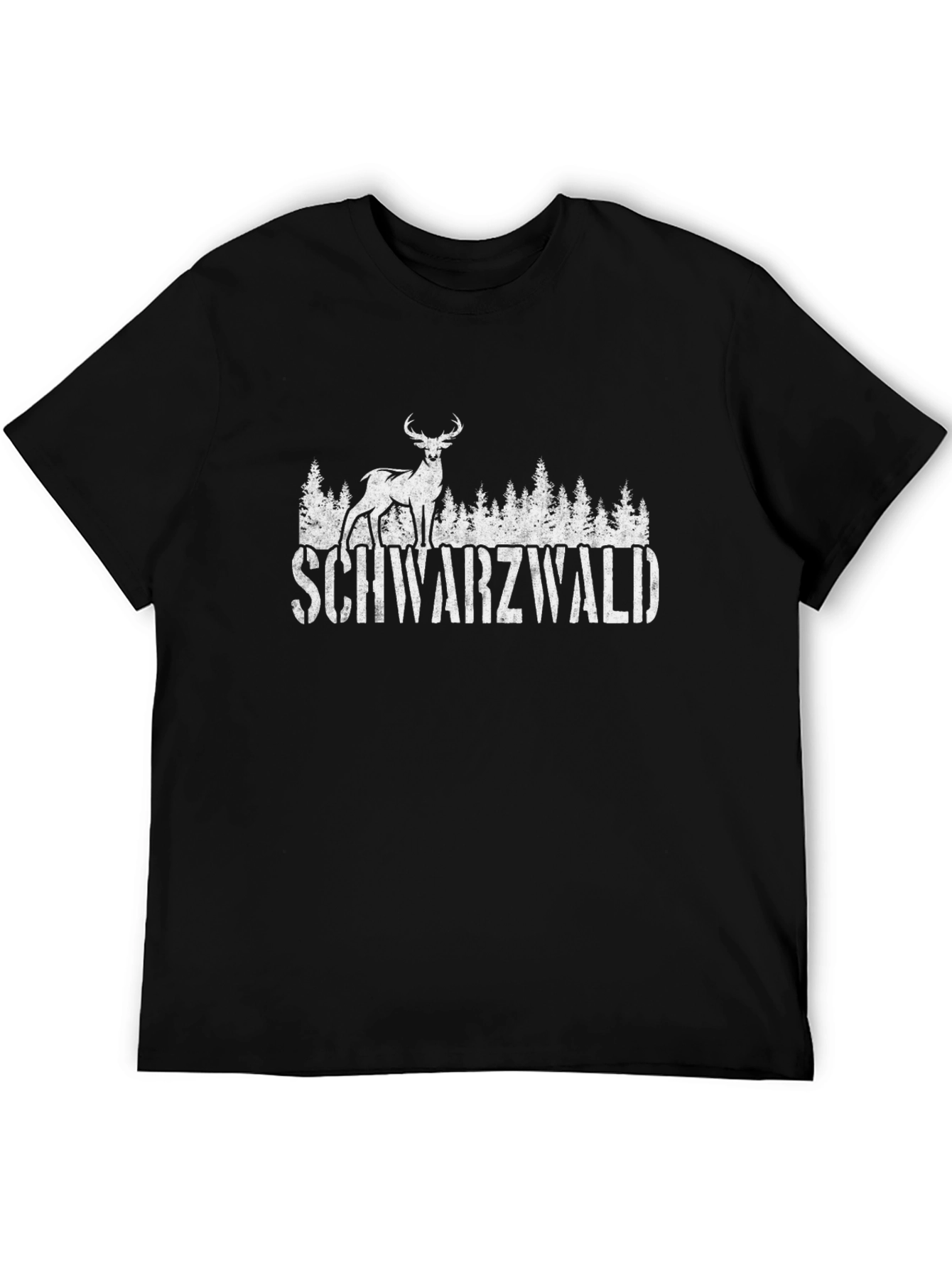 Schwarzwald Deer Graphic Tee - Black Forest T-Shirt