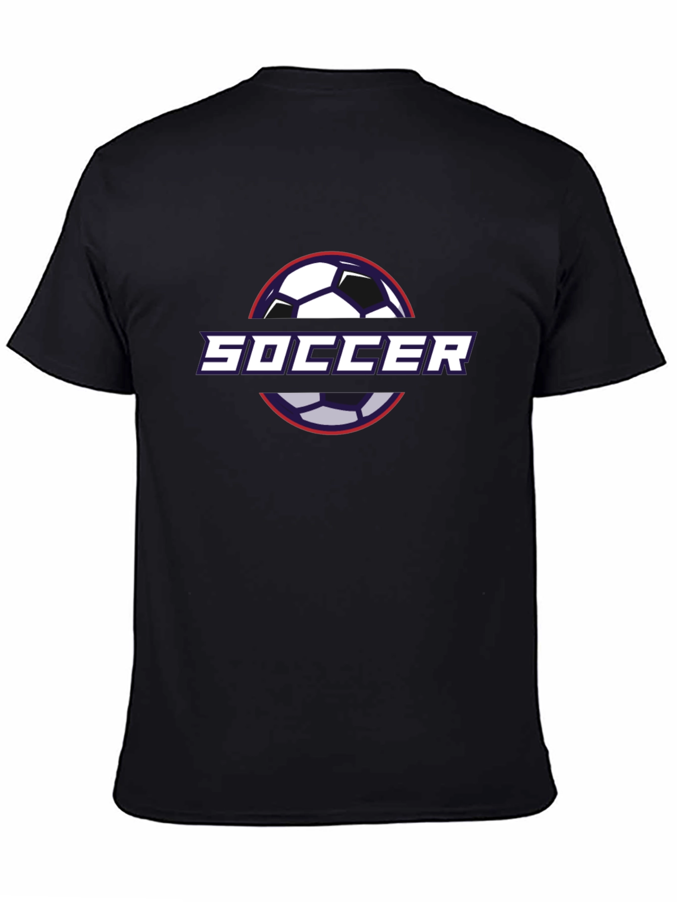 Soccer Graphic Black T-Shirt