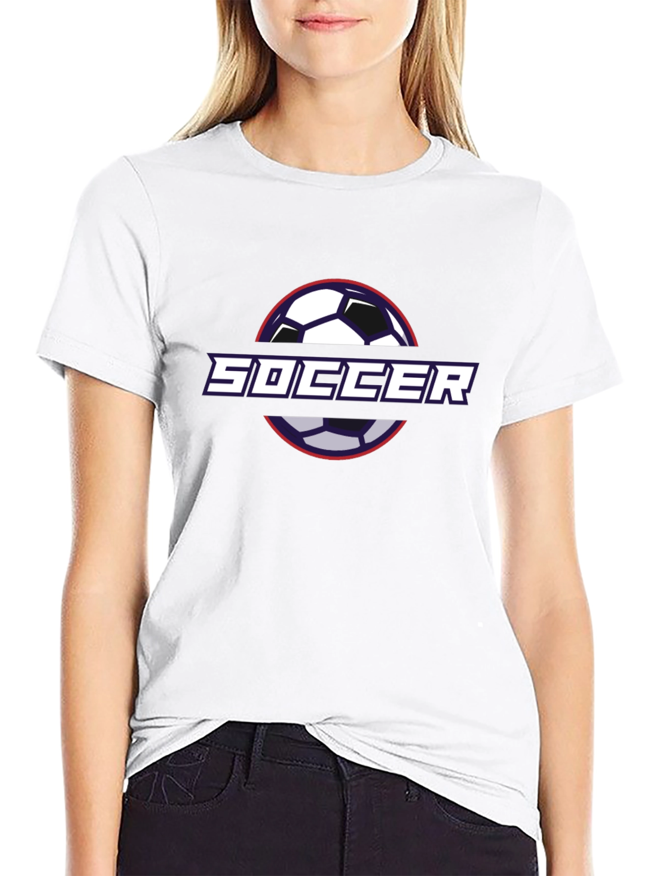 Soccer Graphic Black T-Shirt
