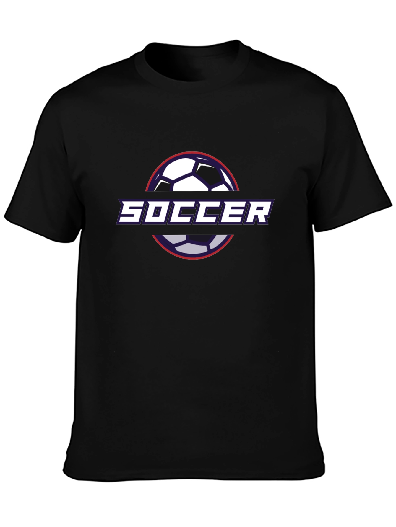 Soccer Graphic Black T-Shirt