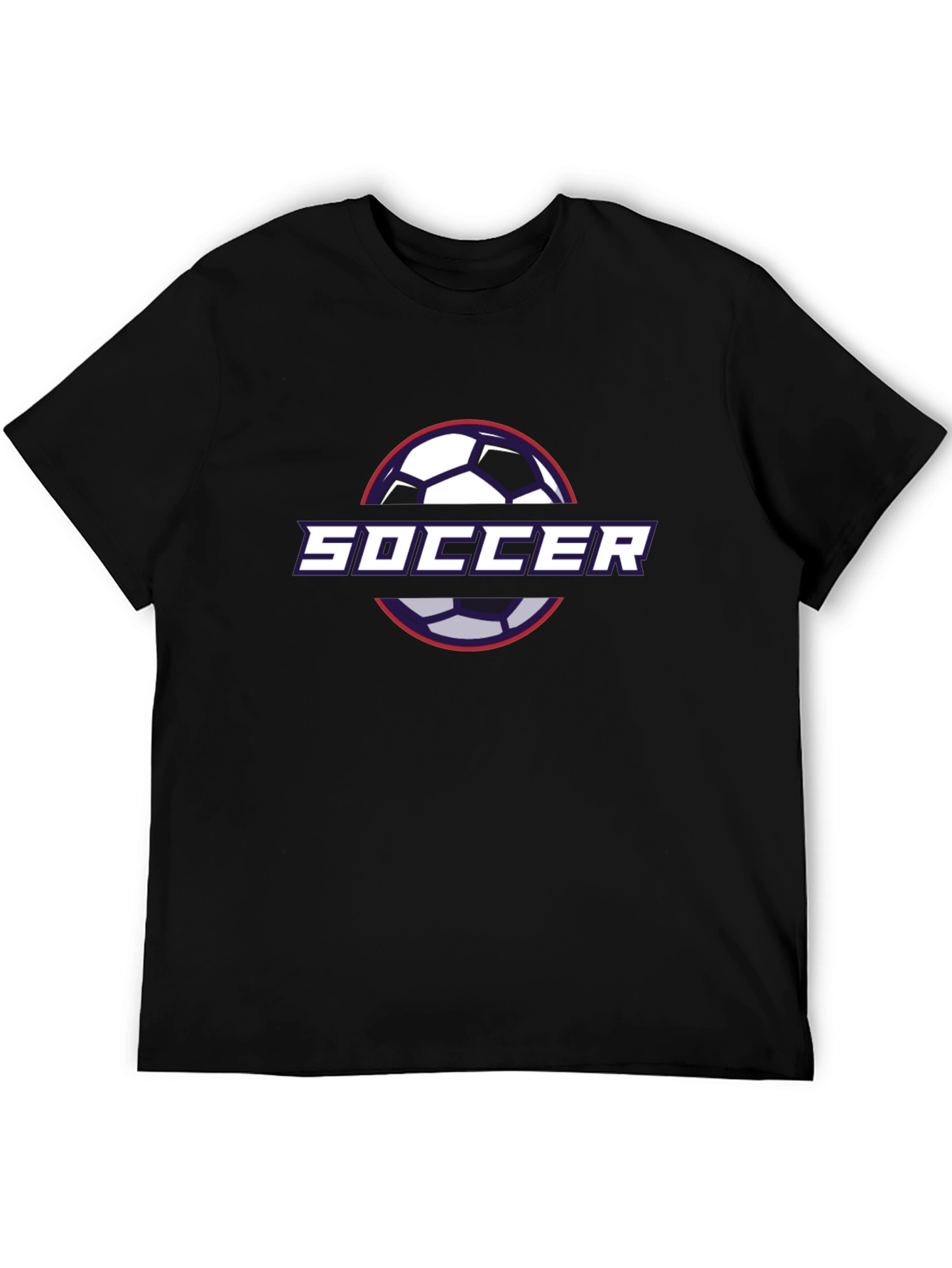 Soccer Graphic Black T-Shirt