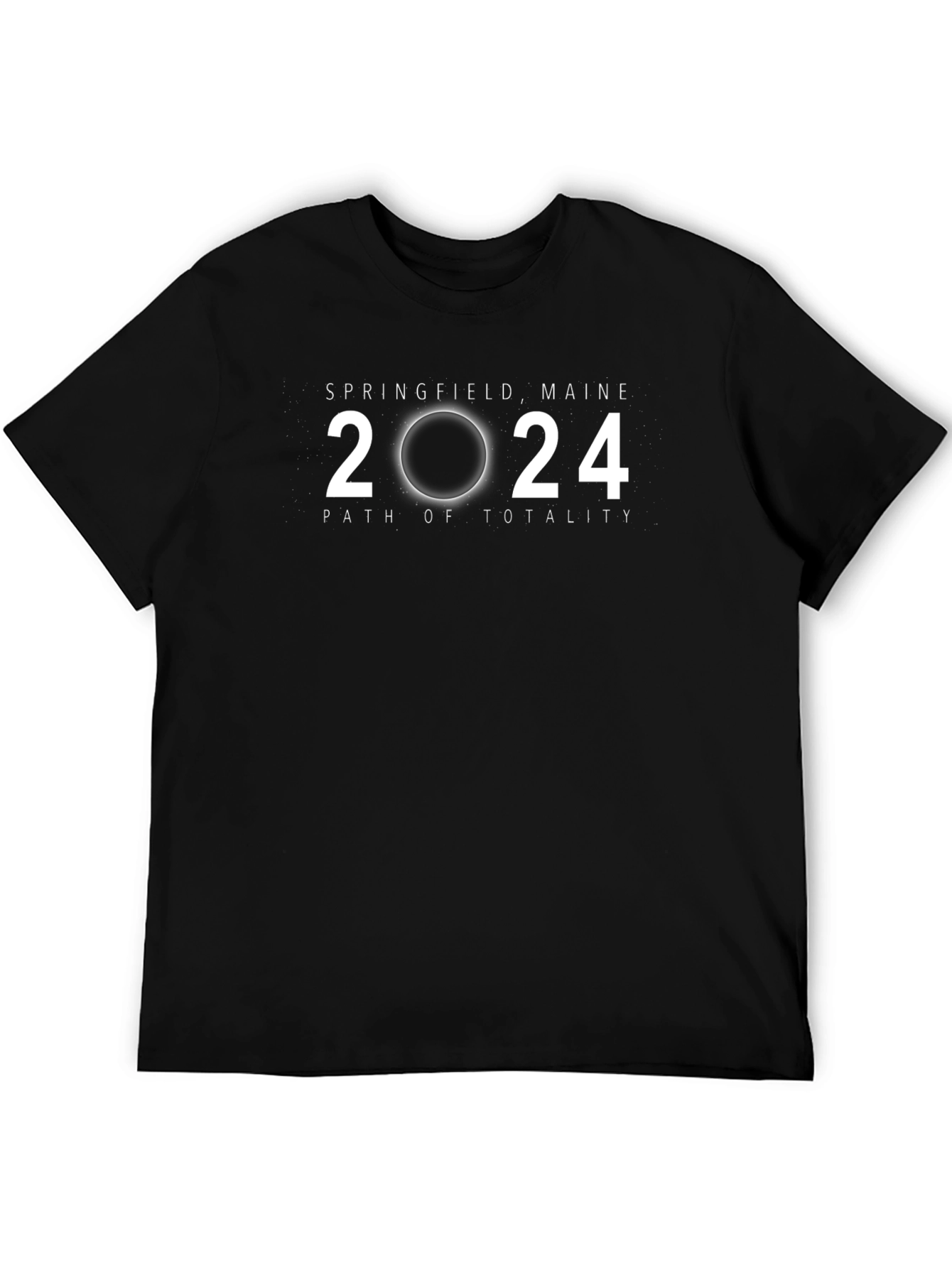 Springfield Maine 2024 Path of Totality Eclipse T-Shirt