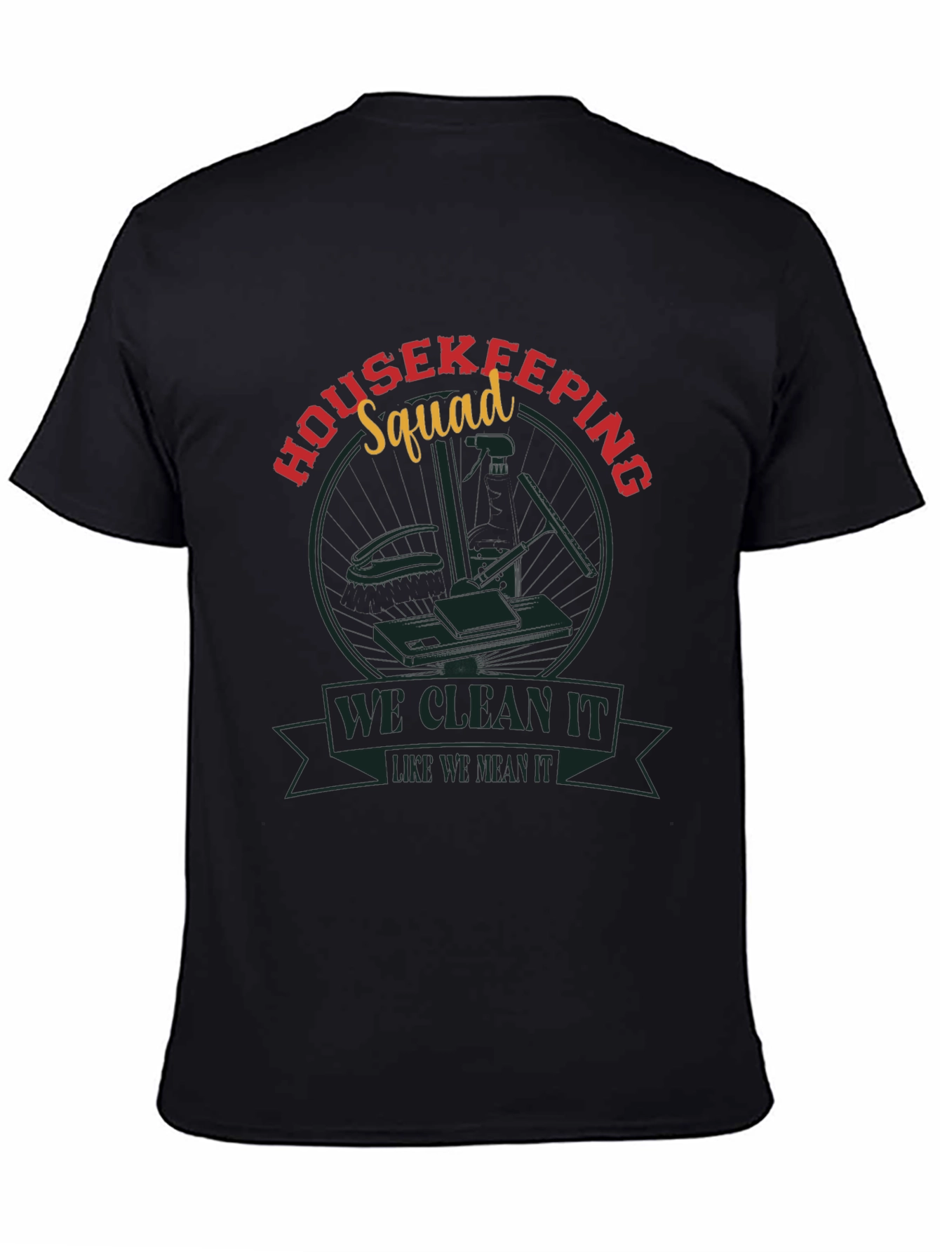 Housekeeping Squad Graphic Tee - Cleaning Crew Shirt