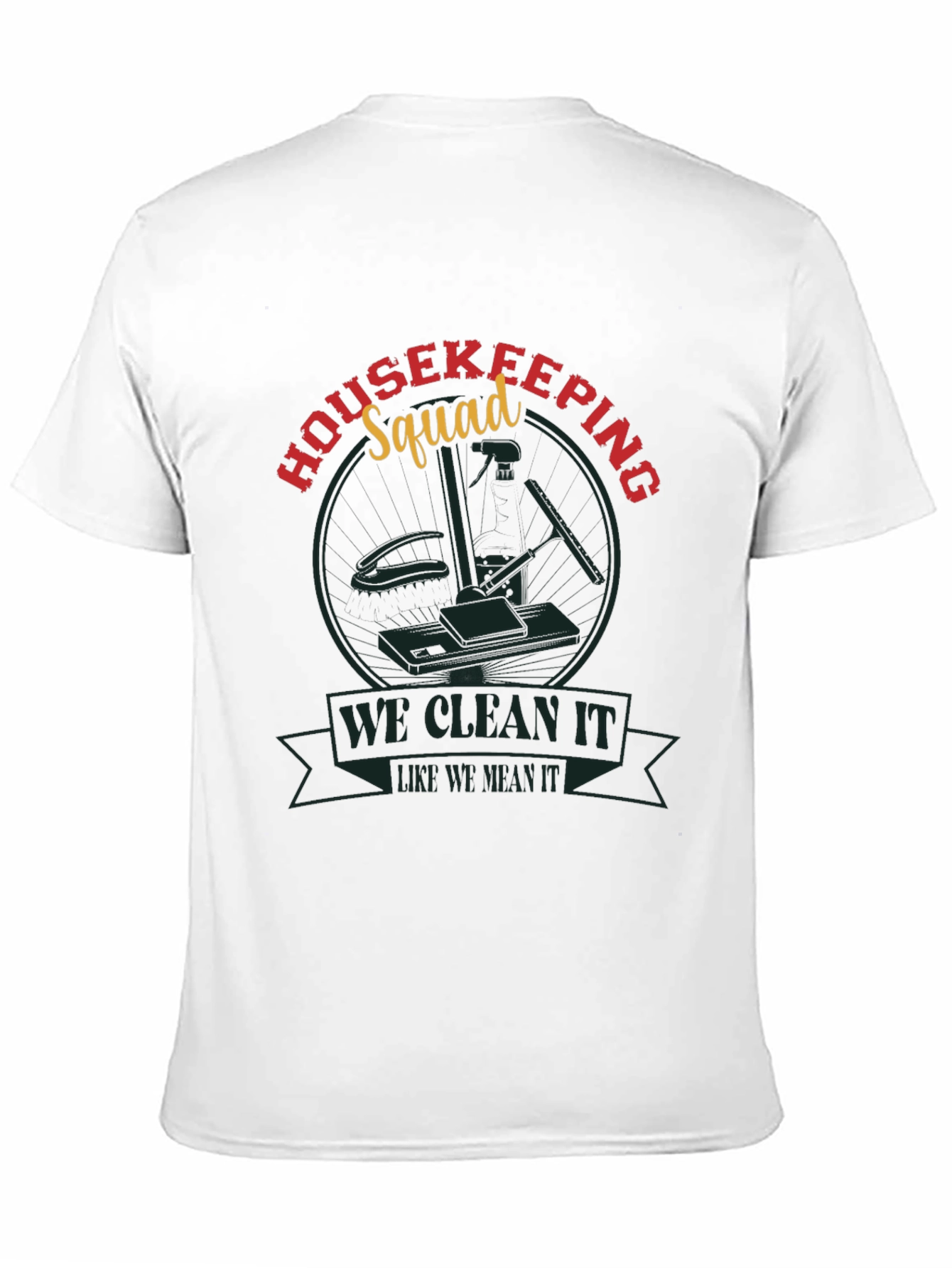 Housekeeping Squad Graphic Tee - Cleaning Crew Shirt