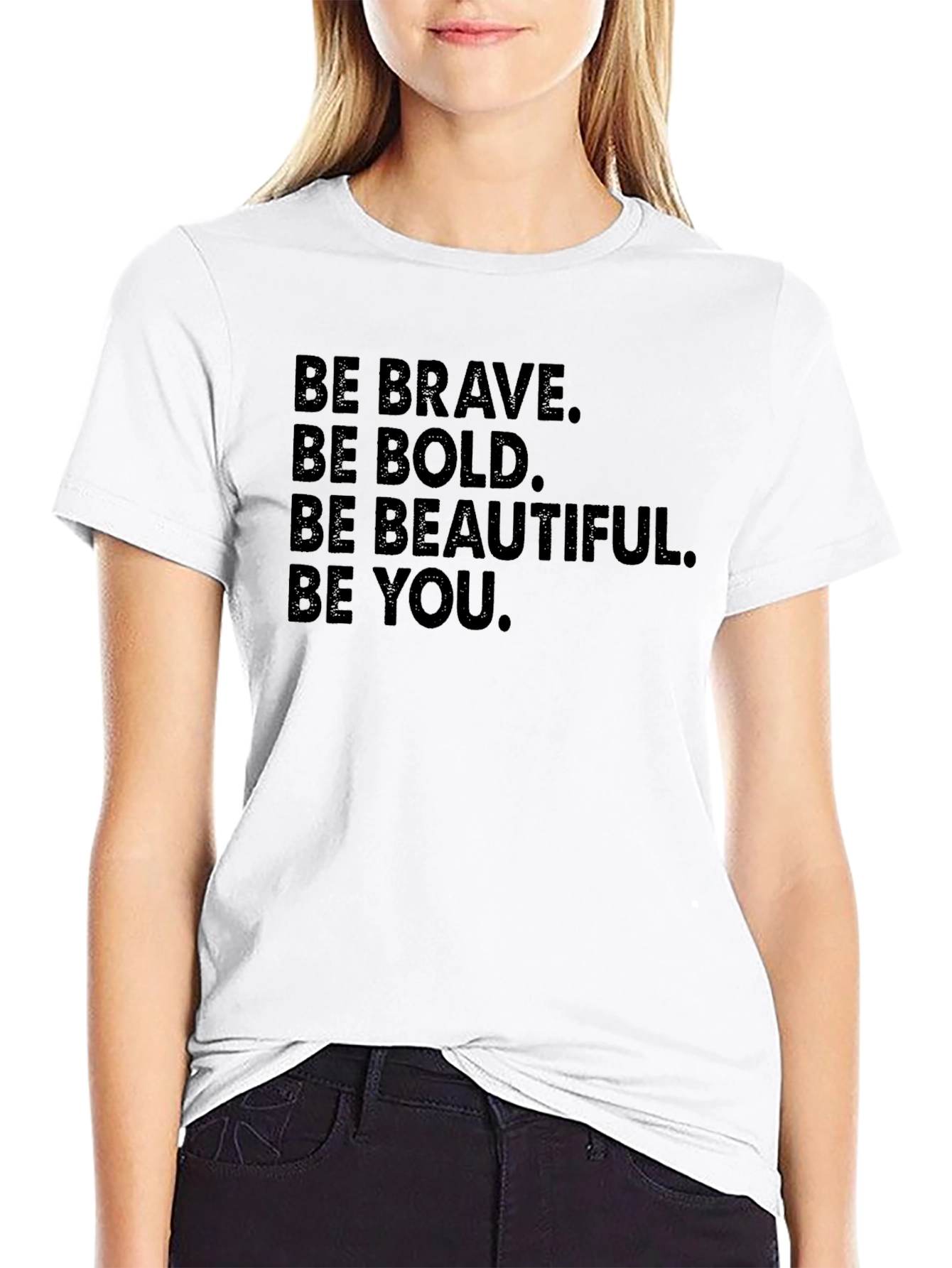 Be Brave Graphic Tee - Inspiring Black T-Shirt