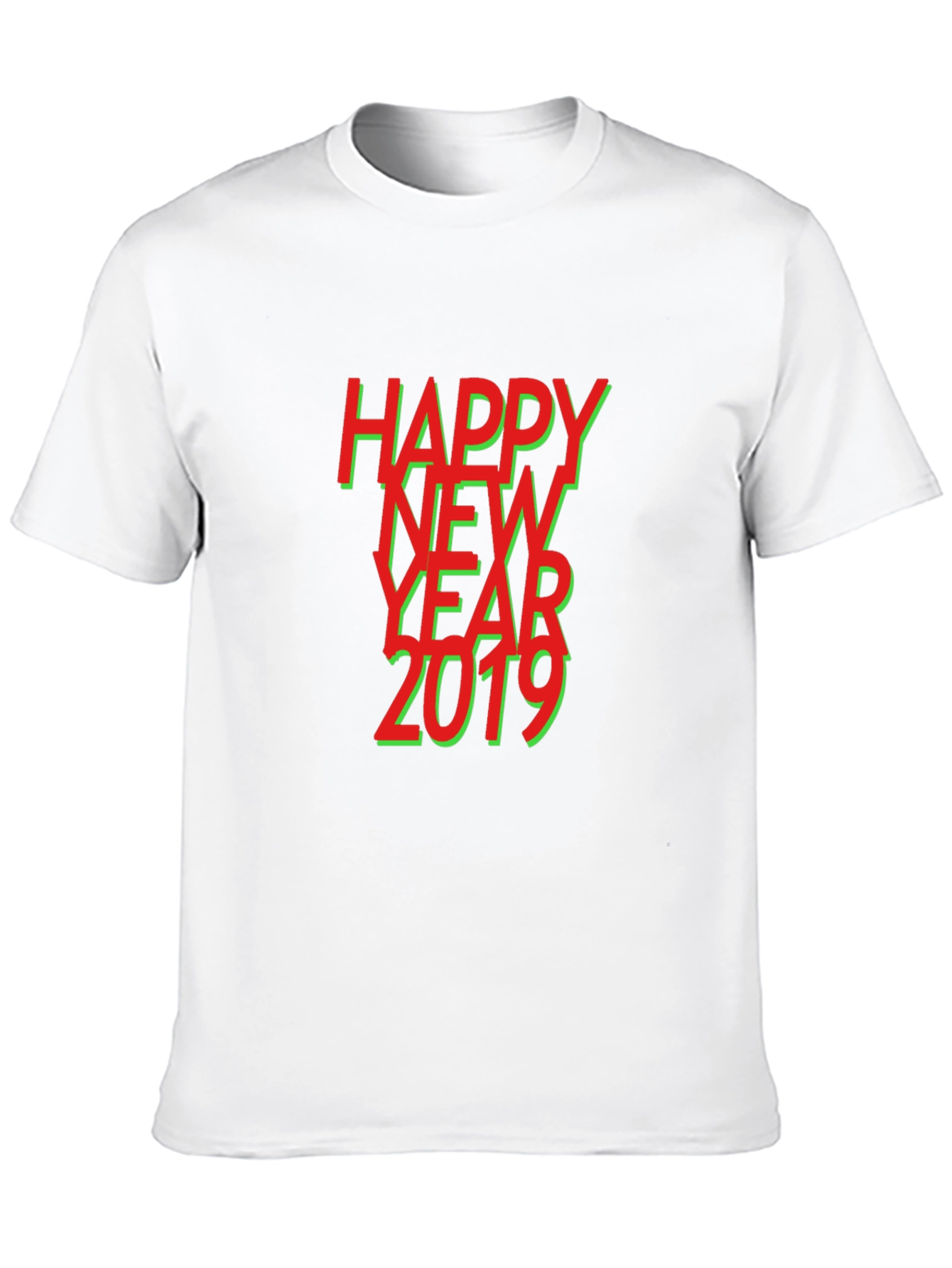 Happy New Year 2019 Graphic Tee - Black
