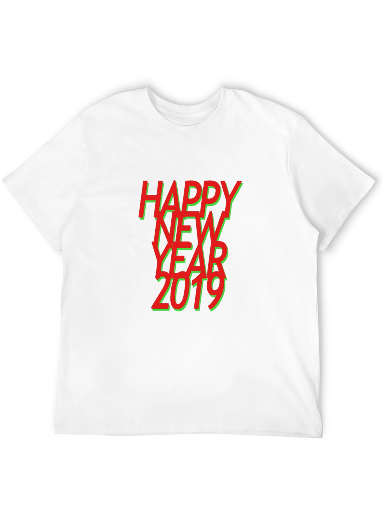 Happy New Year 2019 Graphic Tee - Black