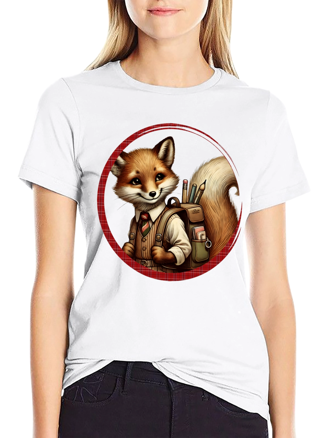 Fox Schoolboy T-Shirt - Back to School Style