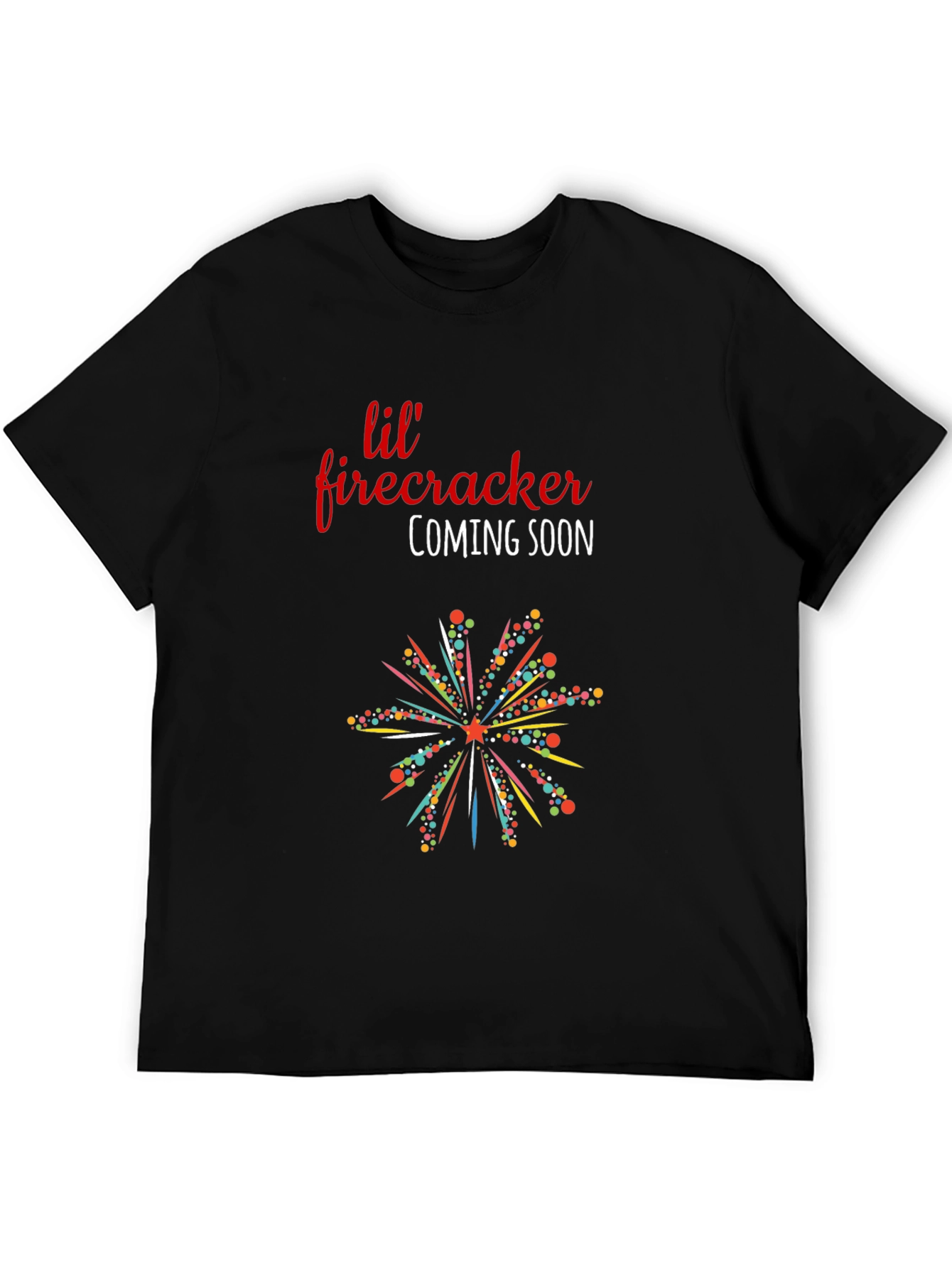Lil Firecracker Coming Soon T-Shirt - Pregnancy Reveal
