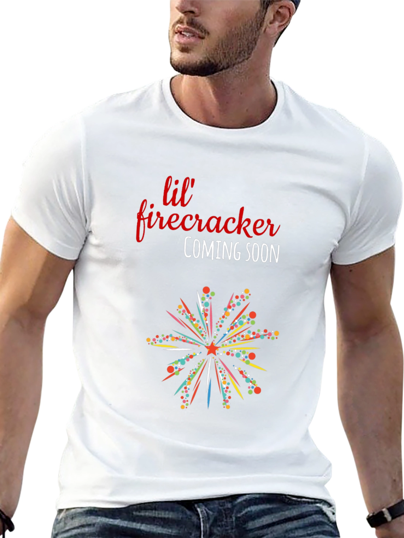 Lil Firecracker Coming Soon T-Shirt - Pregnancy Reveal