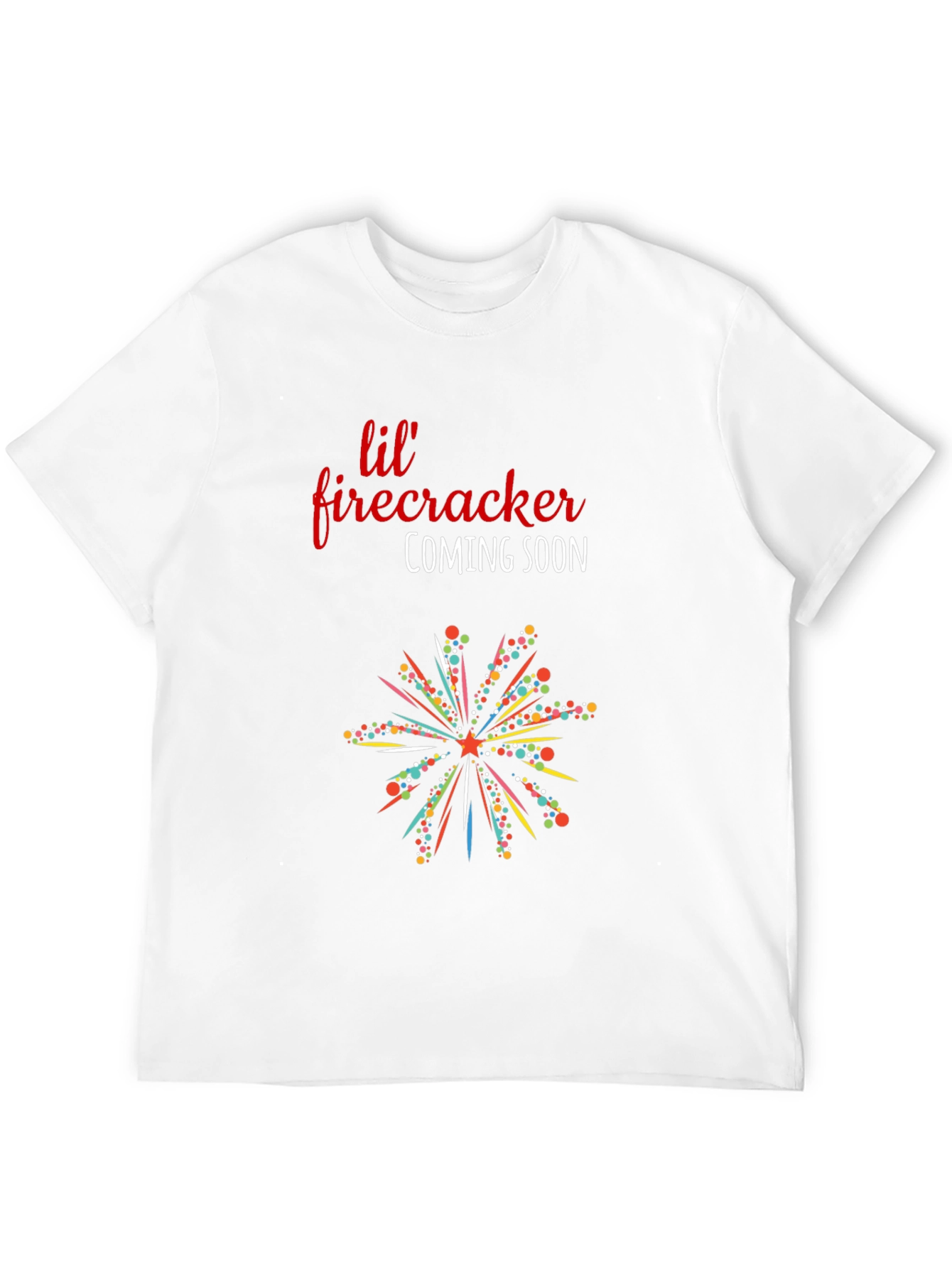 Lil Firecracker Coming Soon T-Shirt - Pregnancy Reveal
