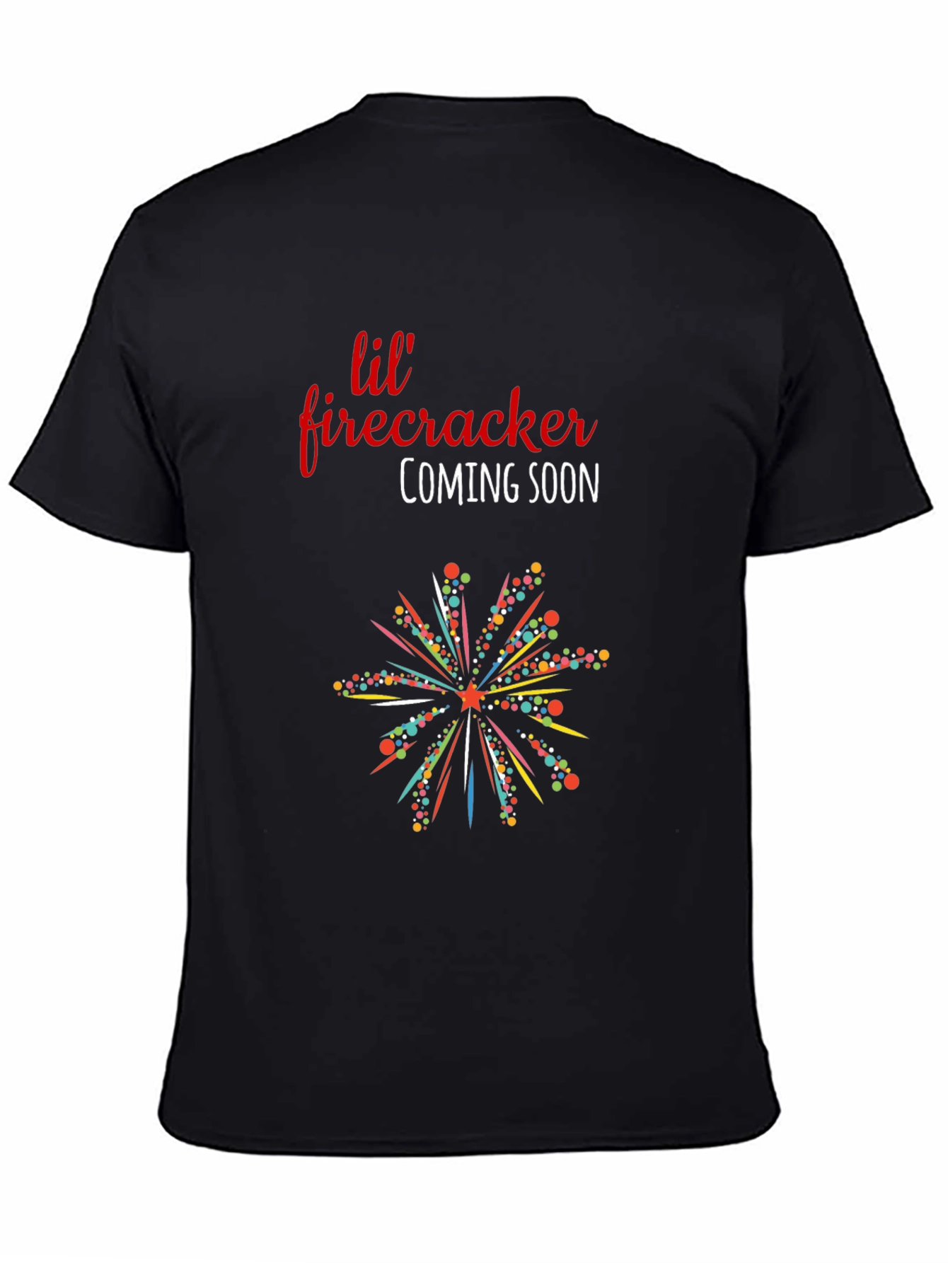Lil Firecracker Coming Soon T-Shirt - Pregnancy Reveal