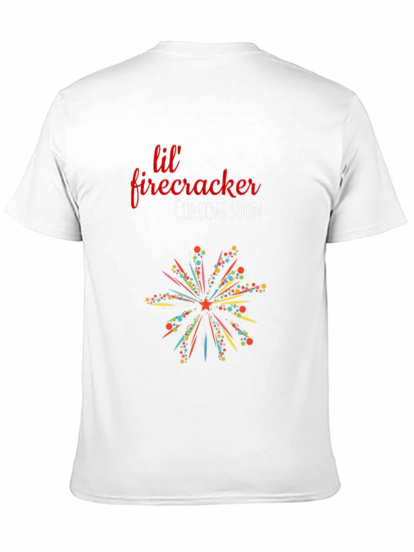 Lil Firecracker Coming Soon T-Shirt - Pregnancy Reveal