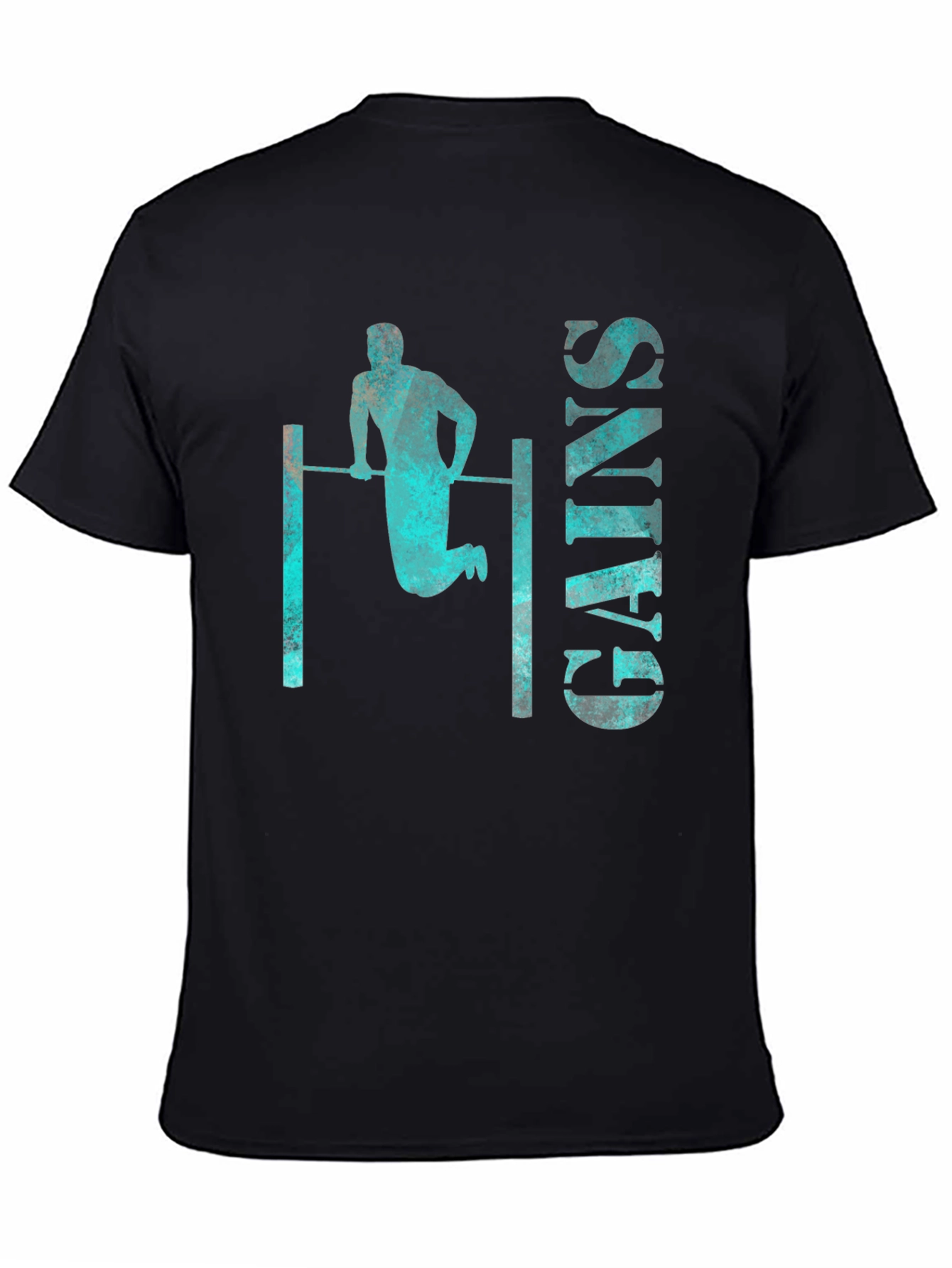 Gains Graphic Tee - Workout Fitness Shirt