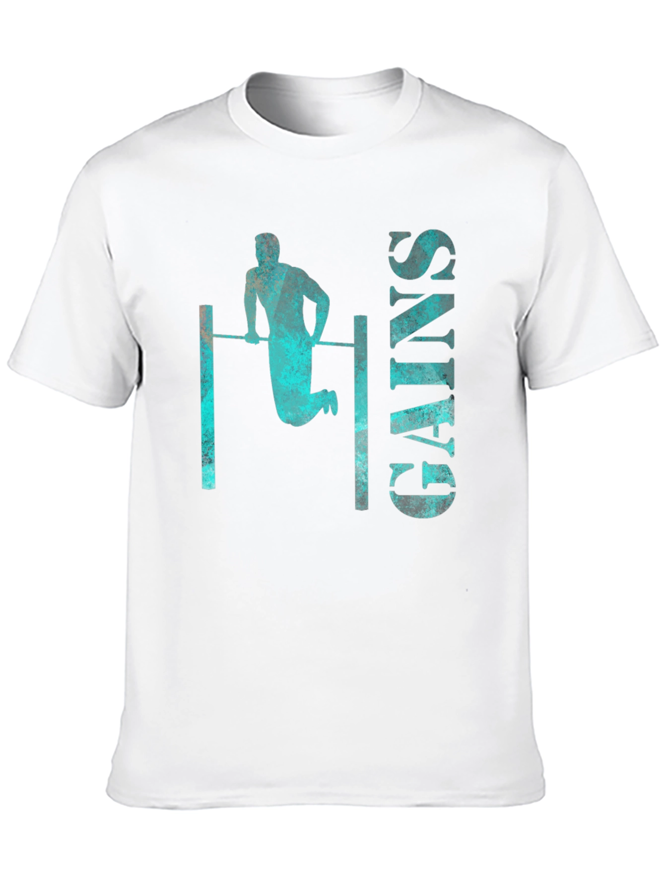 Gains Graphic Tee - Workout Fitness Shirt
