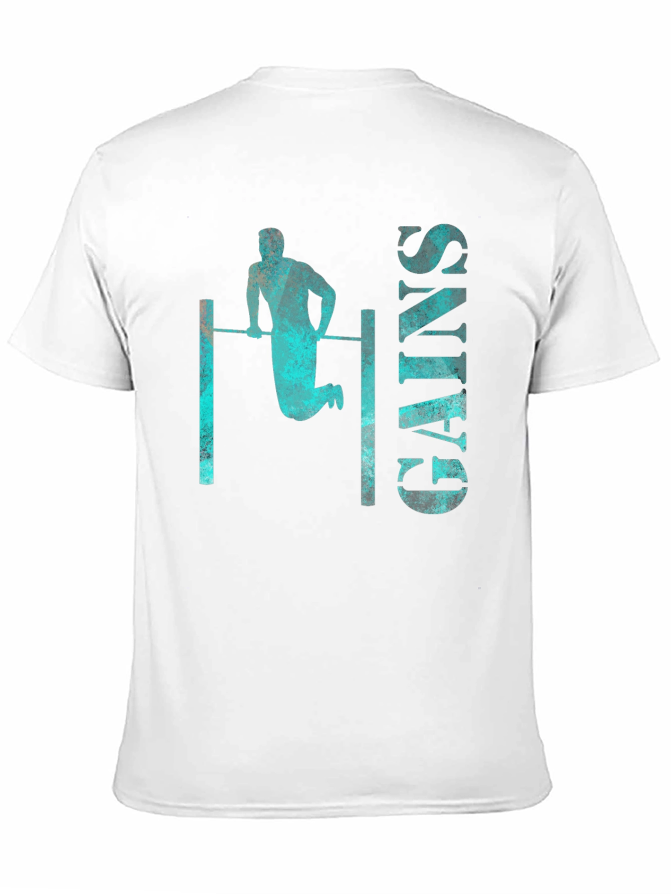 Gains Graphic Tee - Workout Fitness Shirt