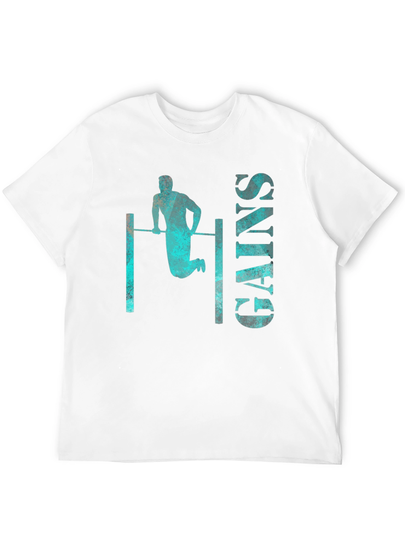 Gains Graphic Tee - Workout Fitness Shirt