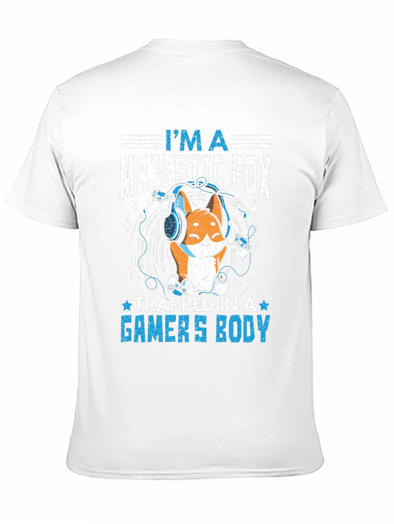 Majestic Gamer Fox Black T-Shirt
