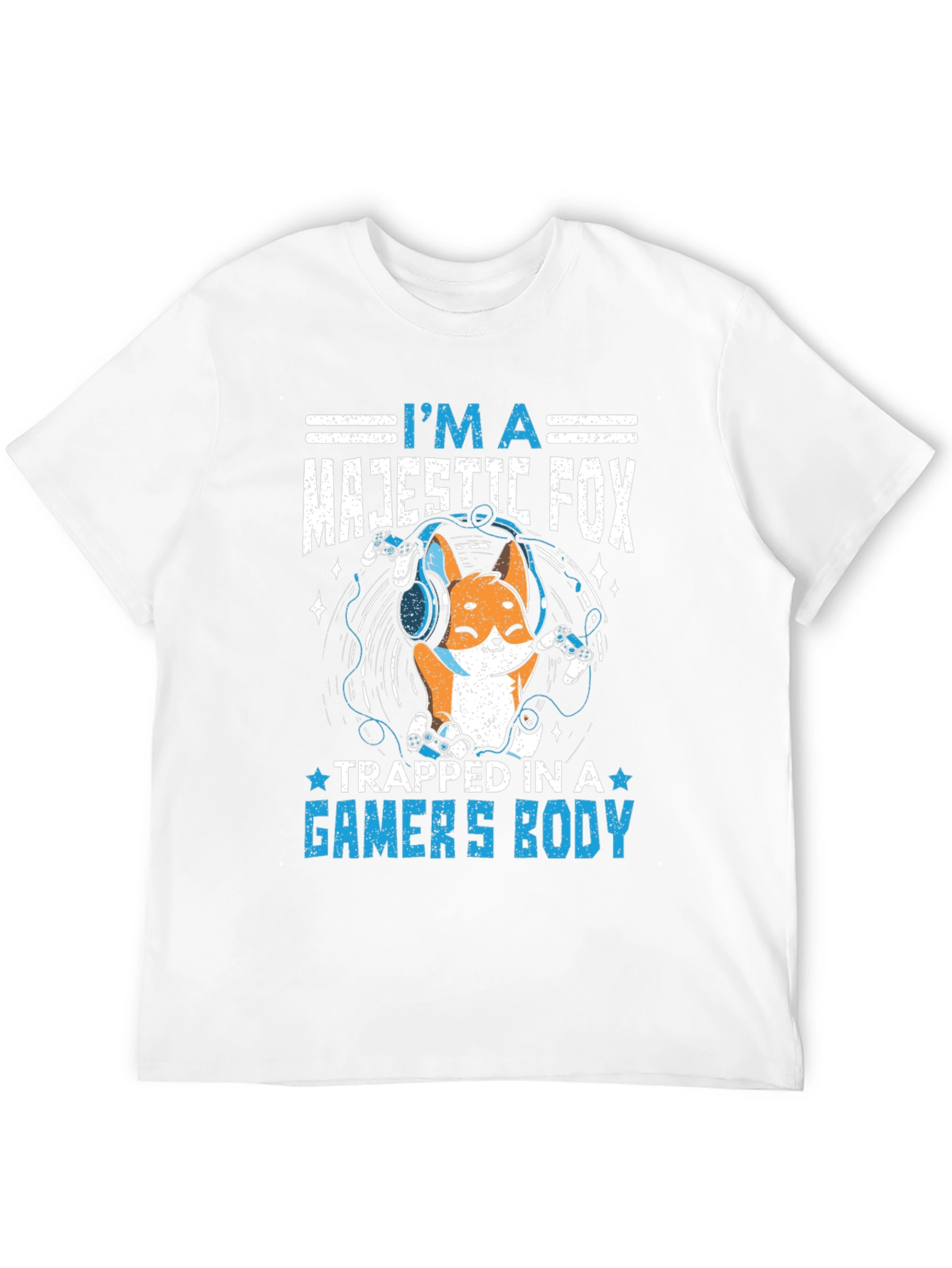 Majestic Gamer Fox Black T-Shirt