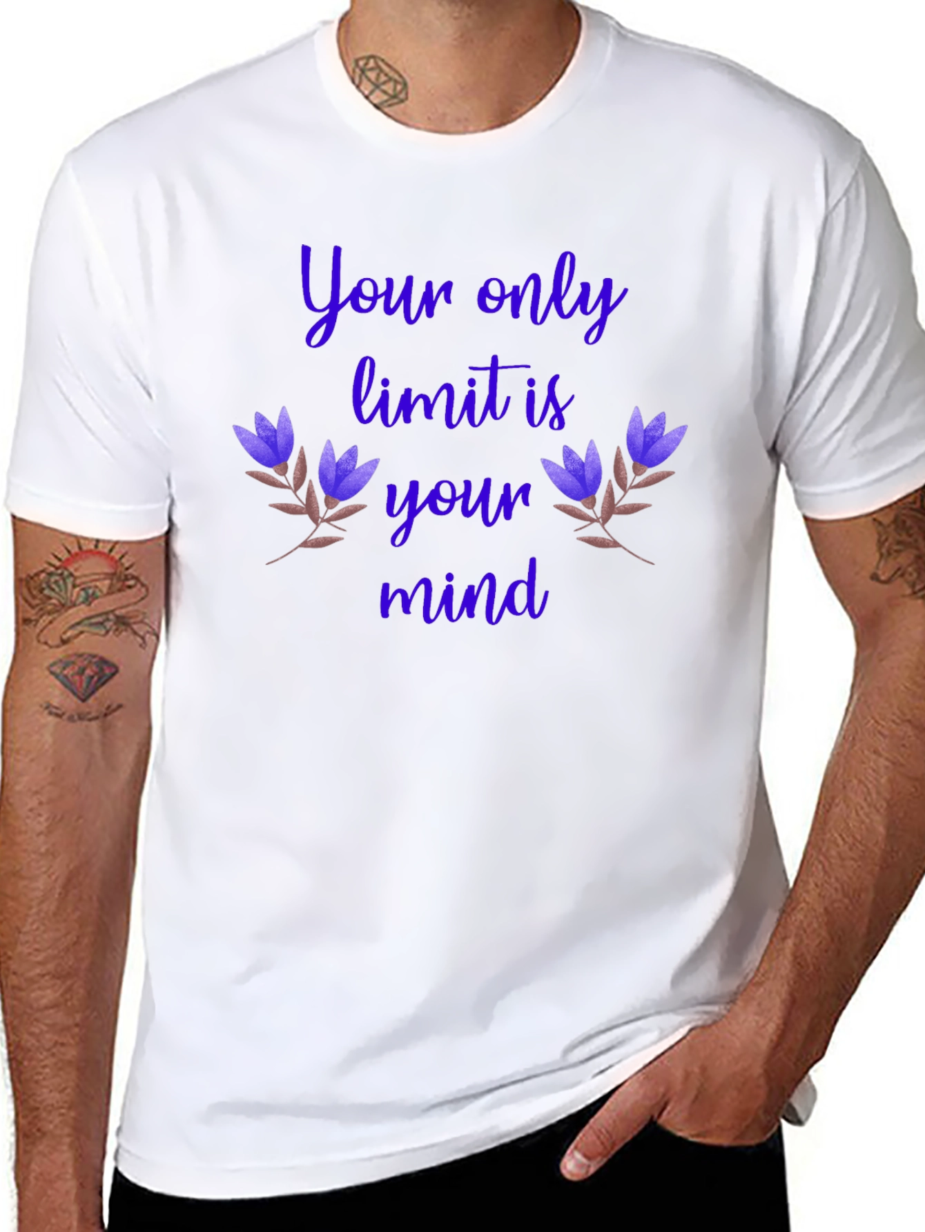 Motivational Graphic T-Shirt - Your Only Limit