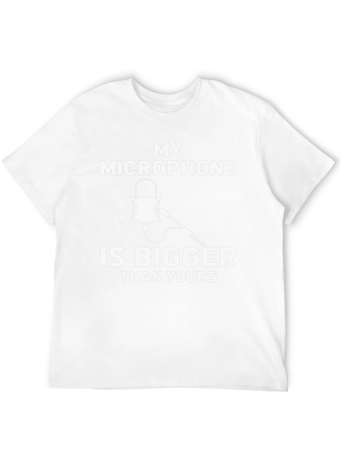 My Microphone Is Bigger Than Yours Black T-Shirt