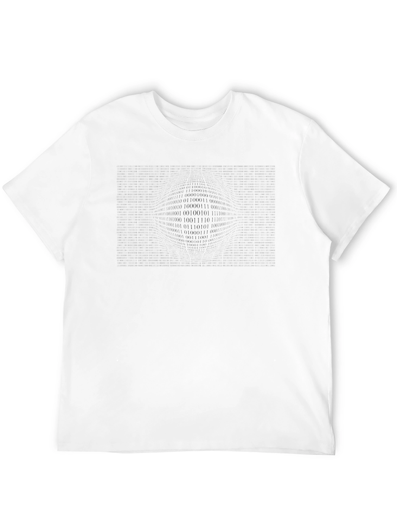 Binary Code Sphere Black T-Shirt - Geek Chic Style