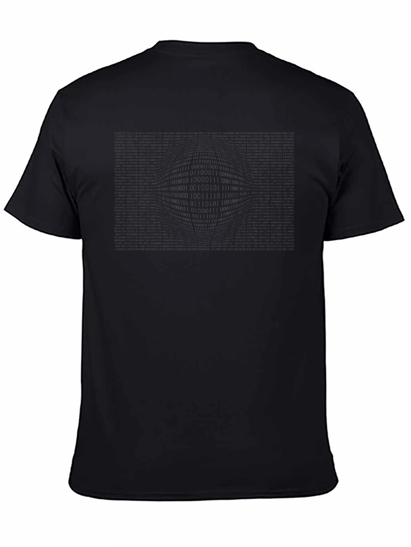 Binary Code Sphere Black T-Shirt - Geek Chic Style