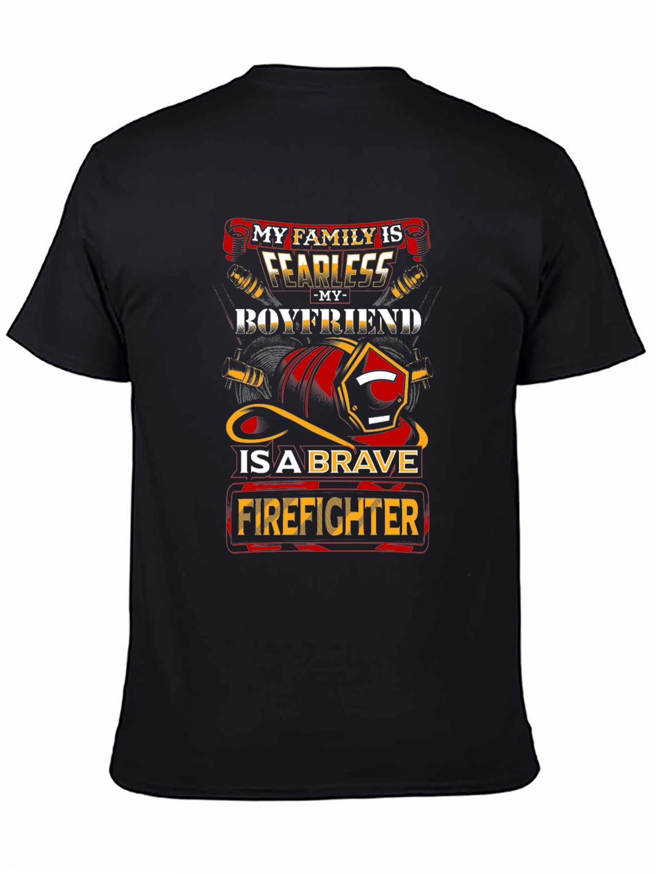 Fearless Firefighter Boyfriend Graphic Tee