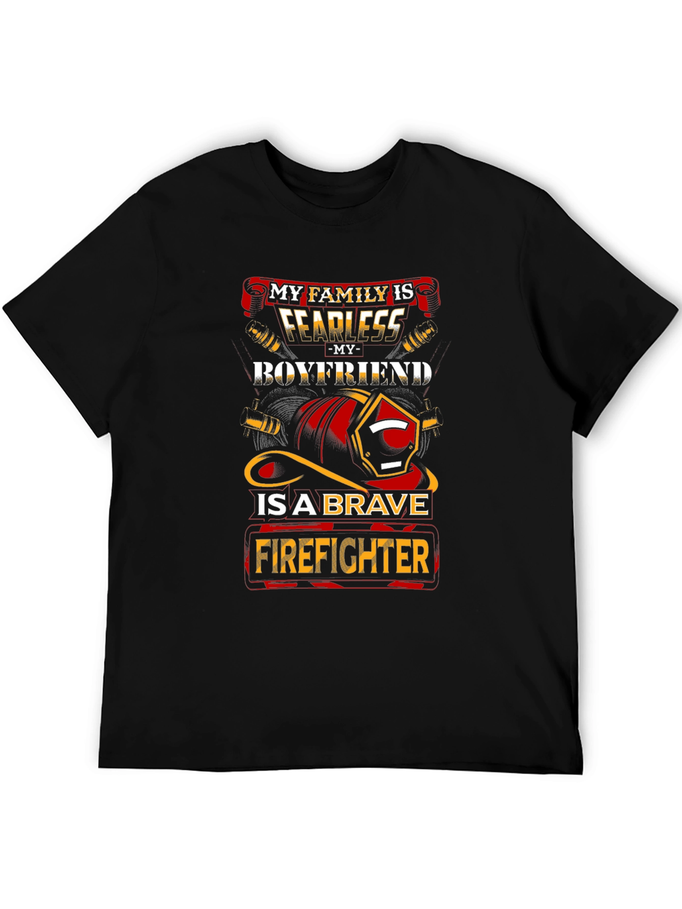 Fearless Firefighter Boyfriend Graphic Tee