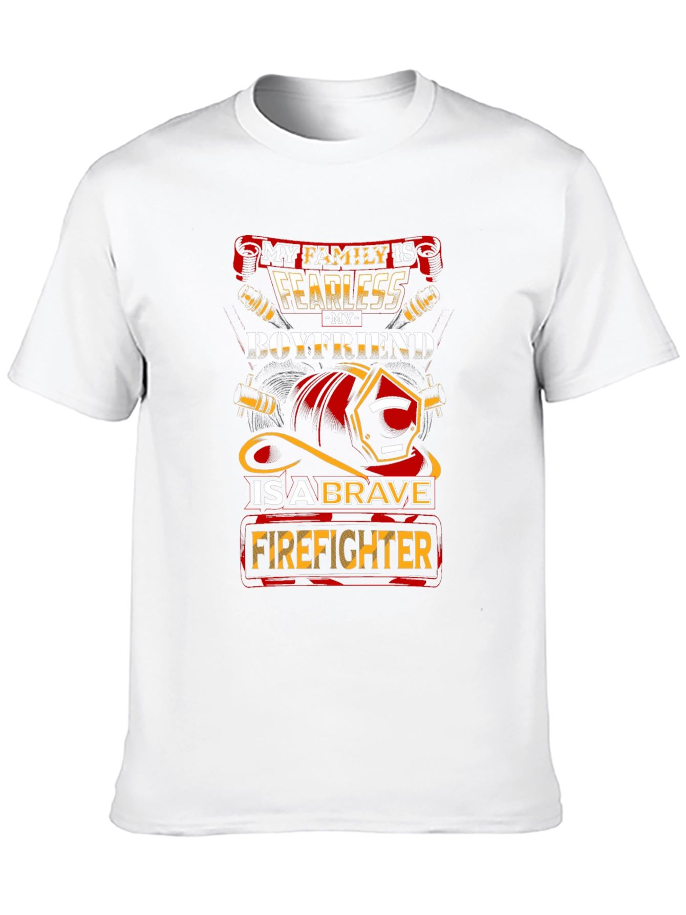Fearless Firefighter Boyfriend Graphic Tee
