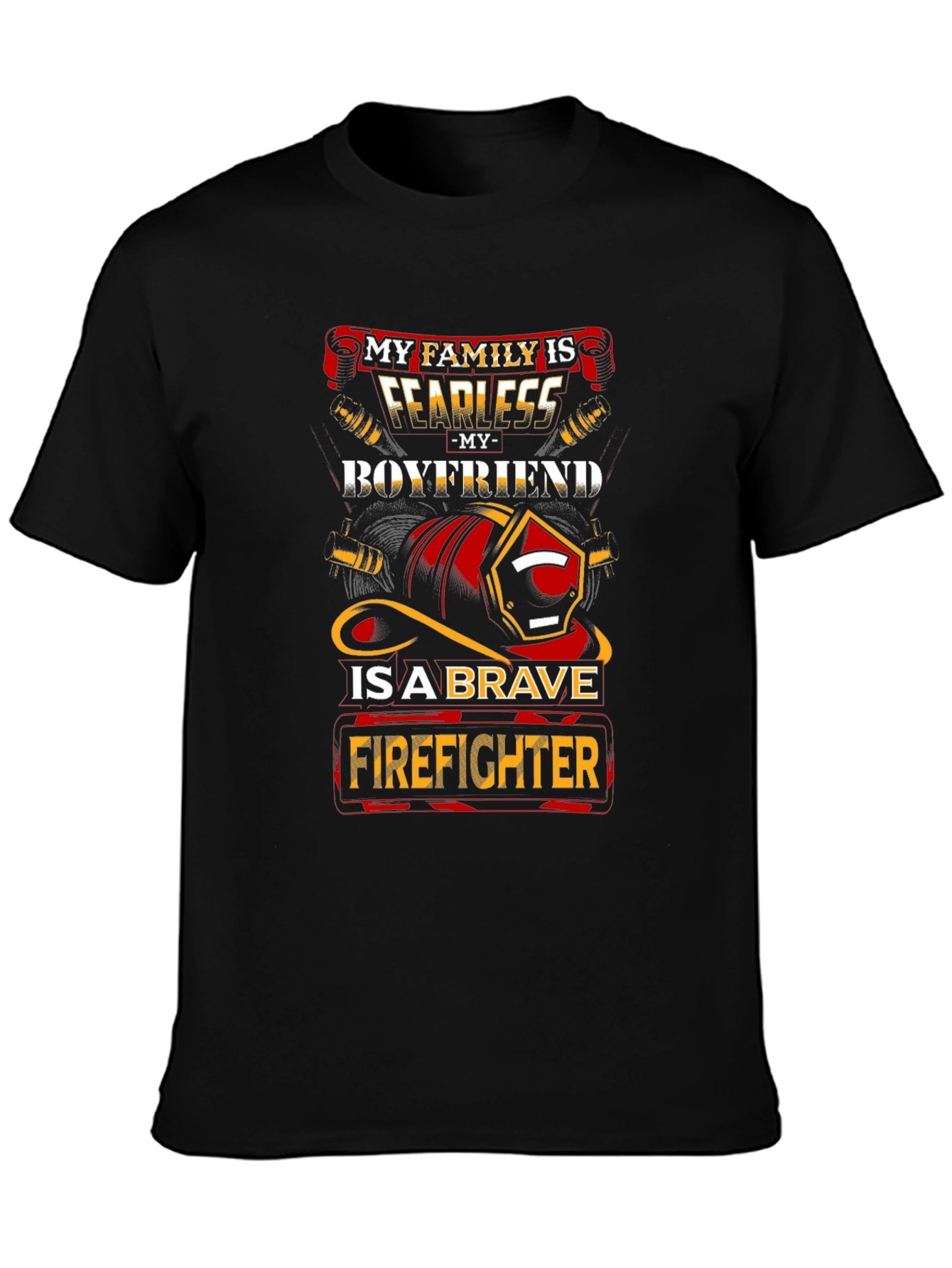 Fearless Firefighter Boyfriend Graphic Tee
