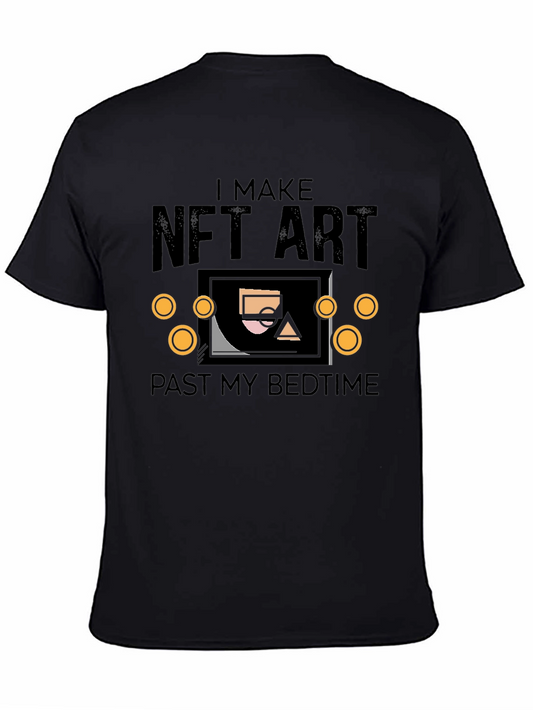 I Make NFT Art Black T-Shirt