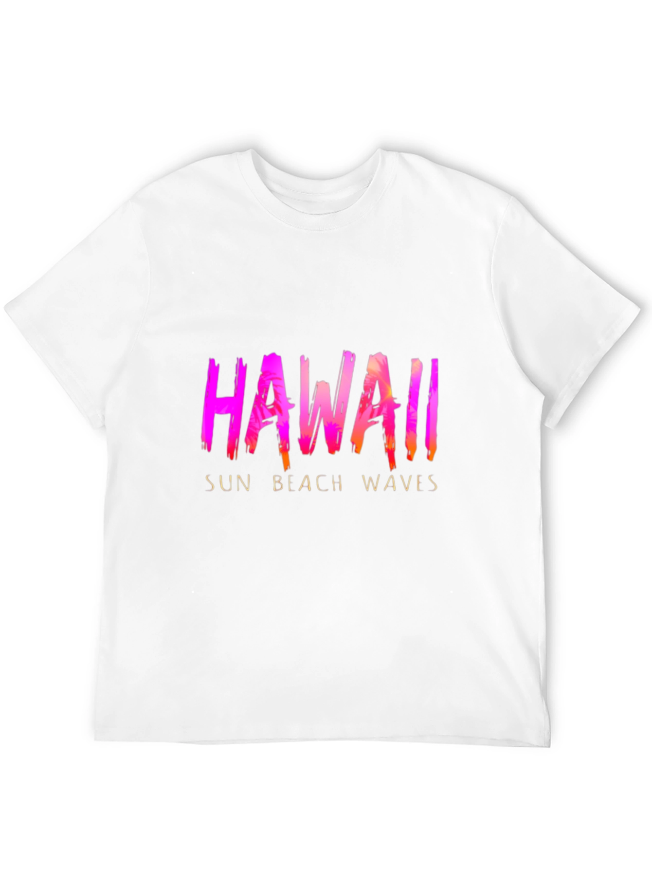 Hawaii Sun Beach Waves Graphic T-Shirt