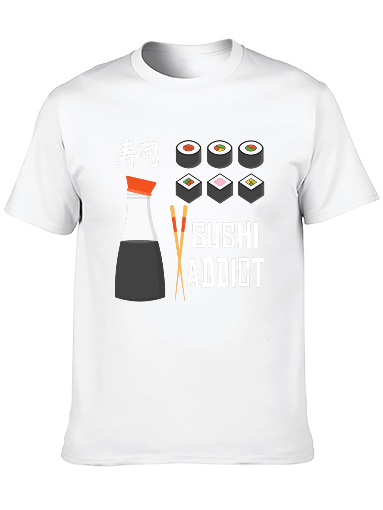 Sushi Addict T-Shirt - Funny Japanese Food Tee