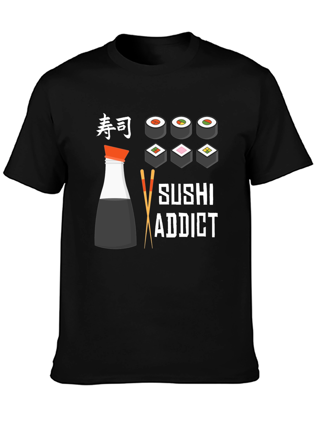 Sushi Addict T-Shirt - Funny Japanese Food Tee
