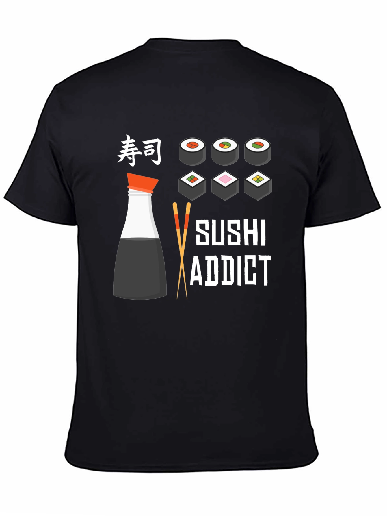 Sushi Addict T-Shirt - Funny Japanese Food Tee