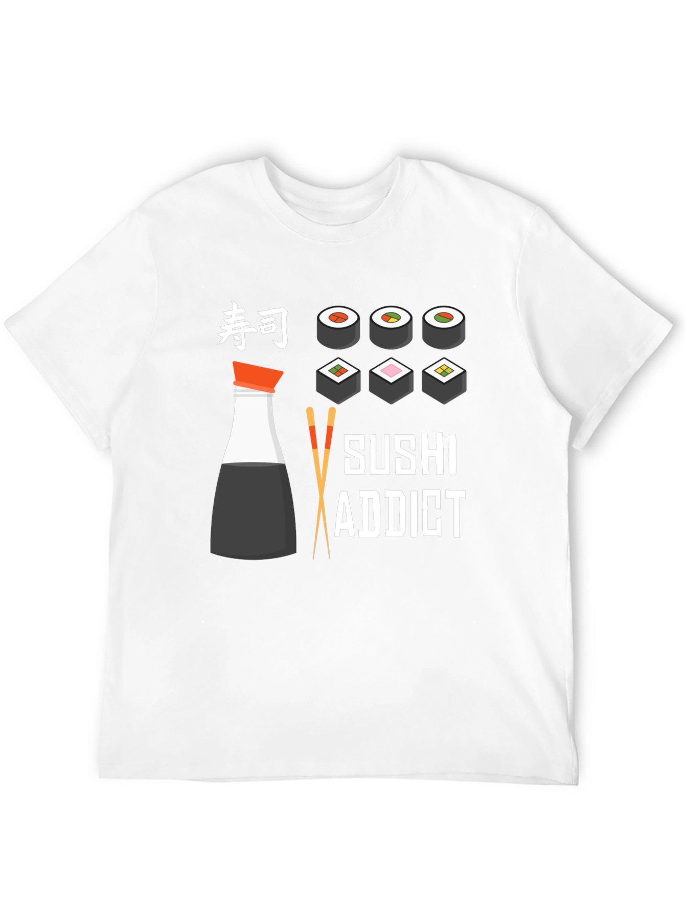 Sushi Addict T-Shirt - Funny Japanese Food Tee